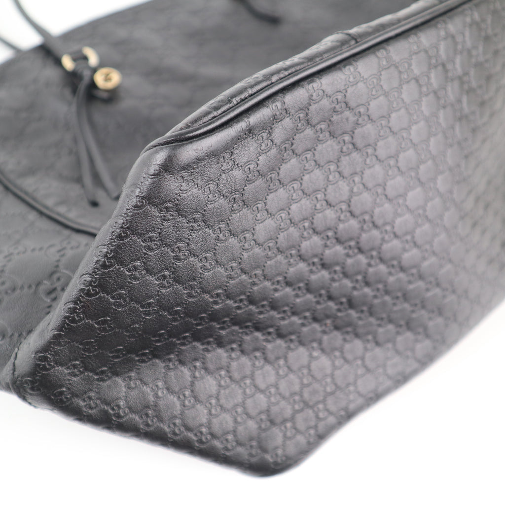 C2287 Gucci Shoulder Bag Microguccissima Bree Black | Pre-Owned Excellent Black Guccissima Leather