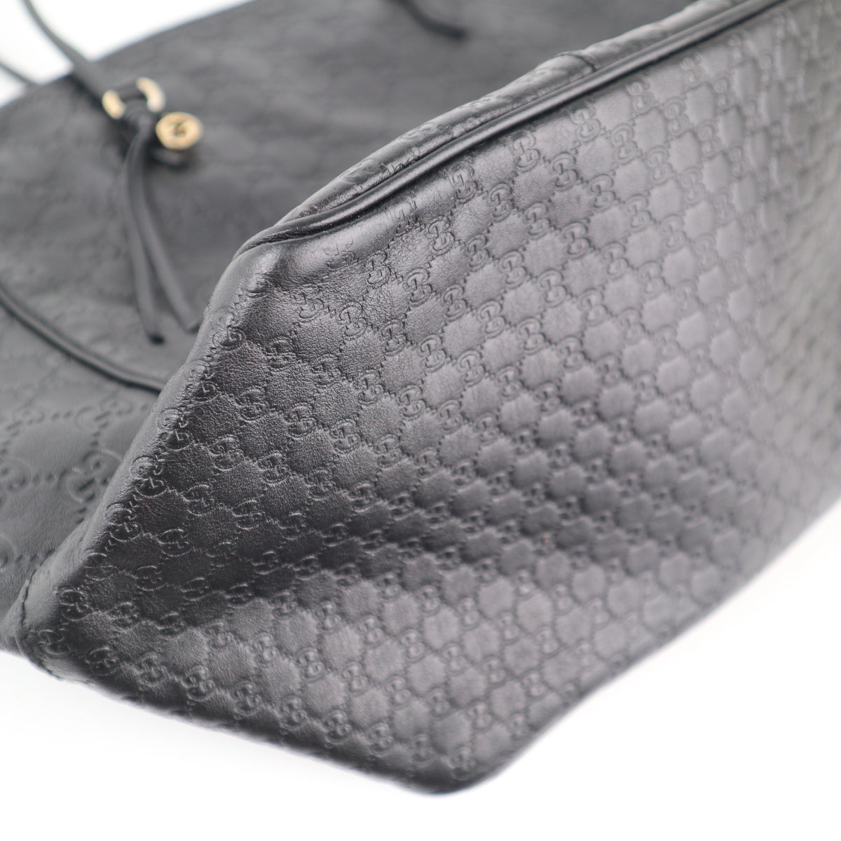 C2287 Gucci Shoulder Bag Microguccissima Bree Black | Pre-Owned Excellent Black Guccissima Leather