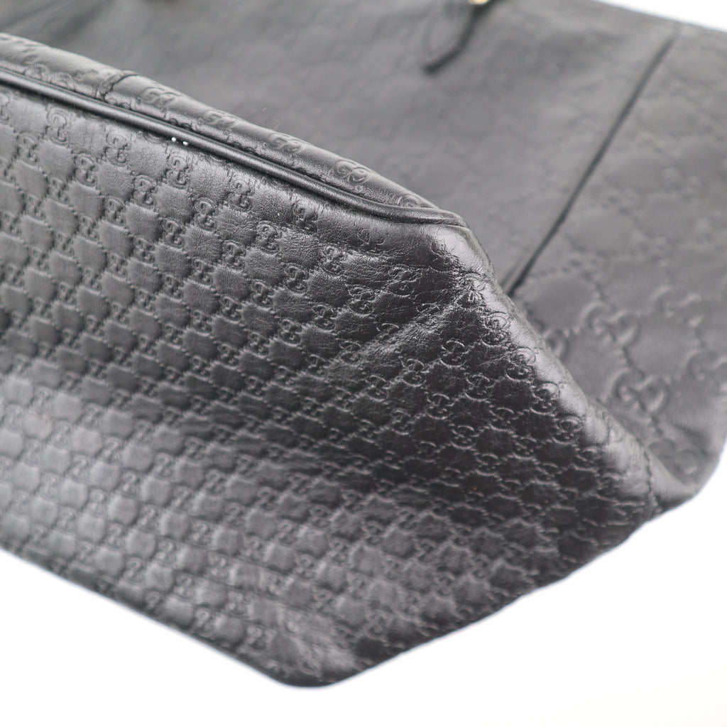 C2287 Gucci Shoulder Bag Microguccissima Bree Black | Pre-Owned Excellent Black Guccissima Leather