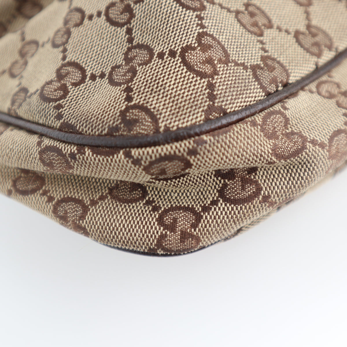 C2288 Gucci Tote Bag GG Canvas Pop Hobo Small | Pre-Owned Very Good Brown GG Canvas Canvas