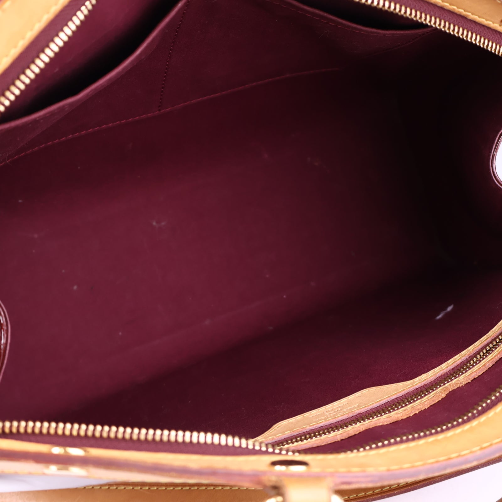 J2134 Louis Vuitton Rouge Fauviste Monogram Vernis Brea MM Bag- Pre Owned