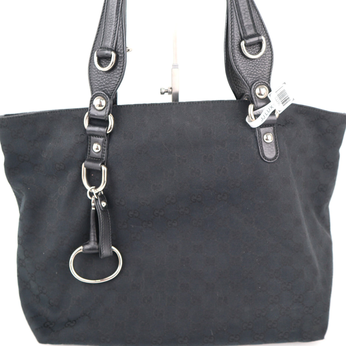 C2290# Gucci Tote Bag Icon Bit GG-Canvas Jacquard | Pre-Owned Excellent GG Canvas, Jacquard Canvas