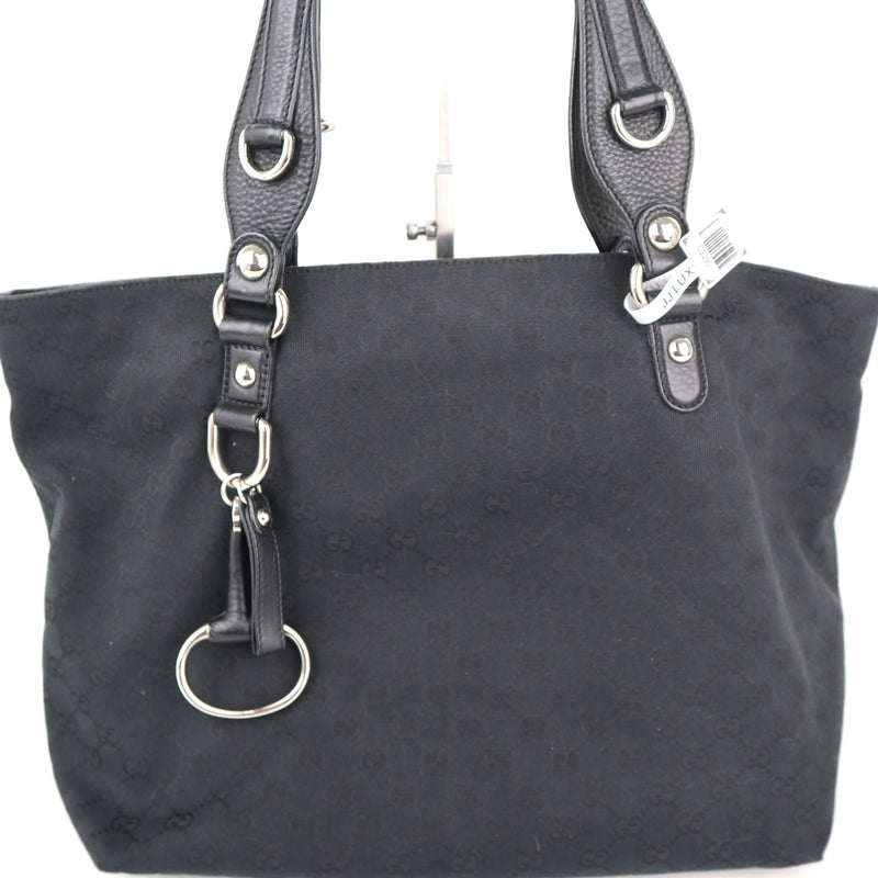 C2290 Gucci Tote Bag Icon Bit GG-Canvas Jacquard | Pre-Owned Excellent GG Canvas, Jacquard Canvas