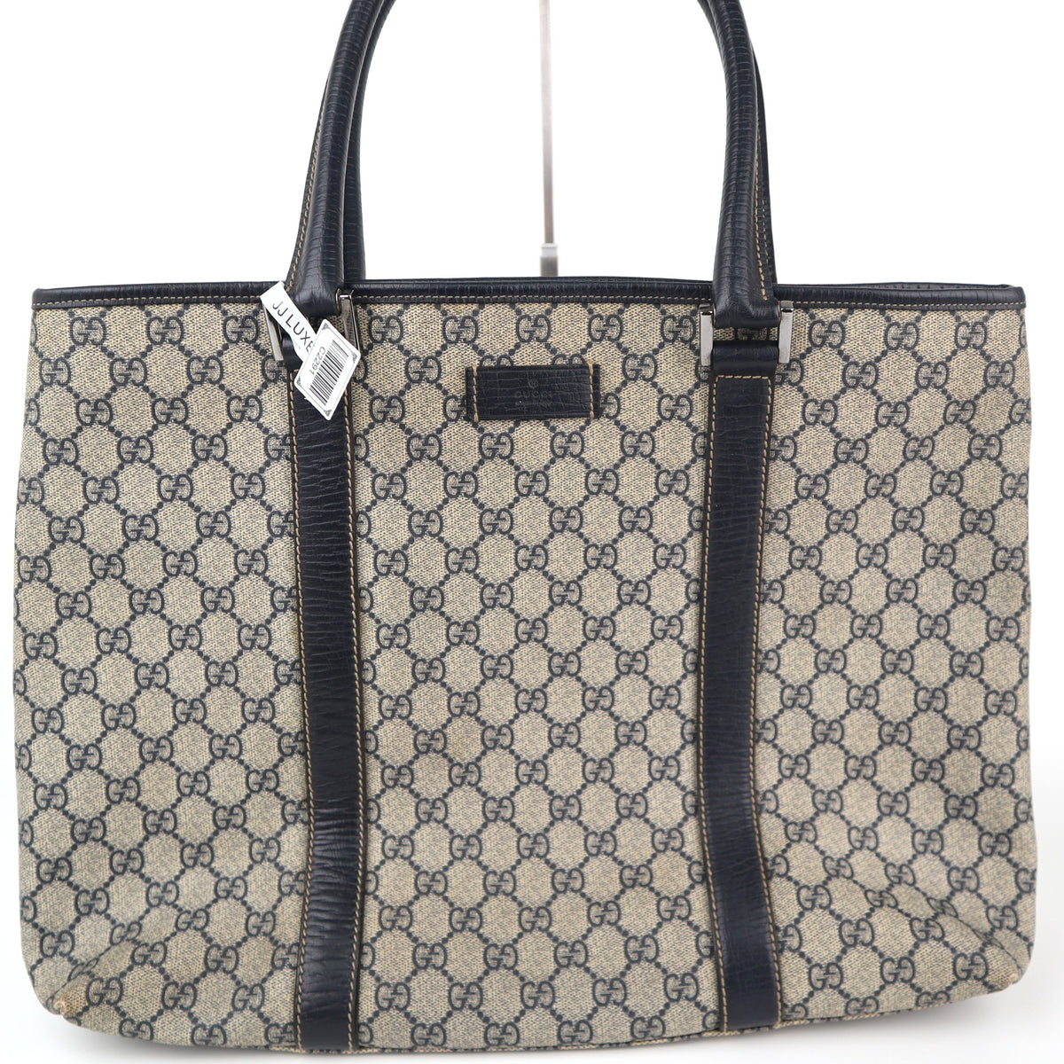 C2291 Gucci Tote Bag GG Supreme Joy Vertical Tote | Pre-Owned Very Good Brown GG Supreme Canvas
