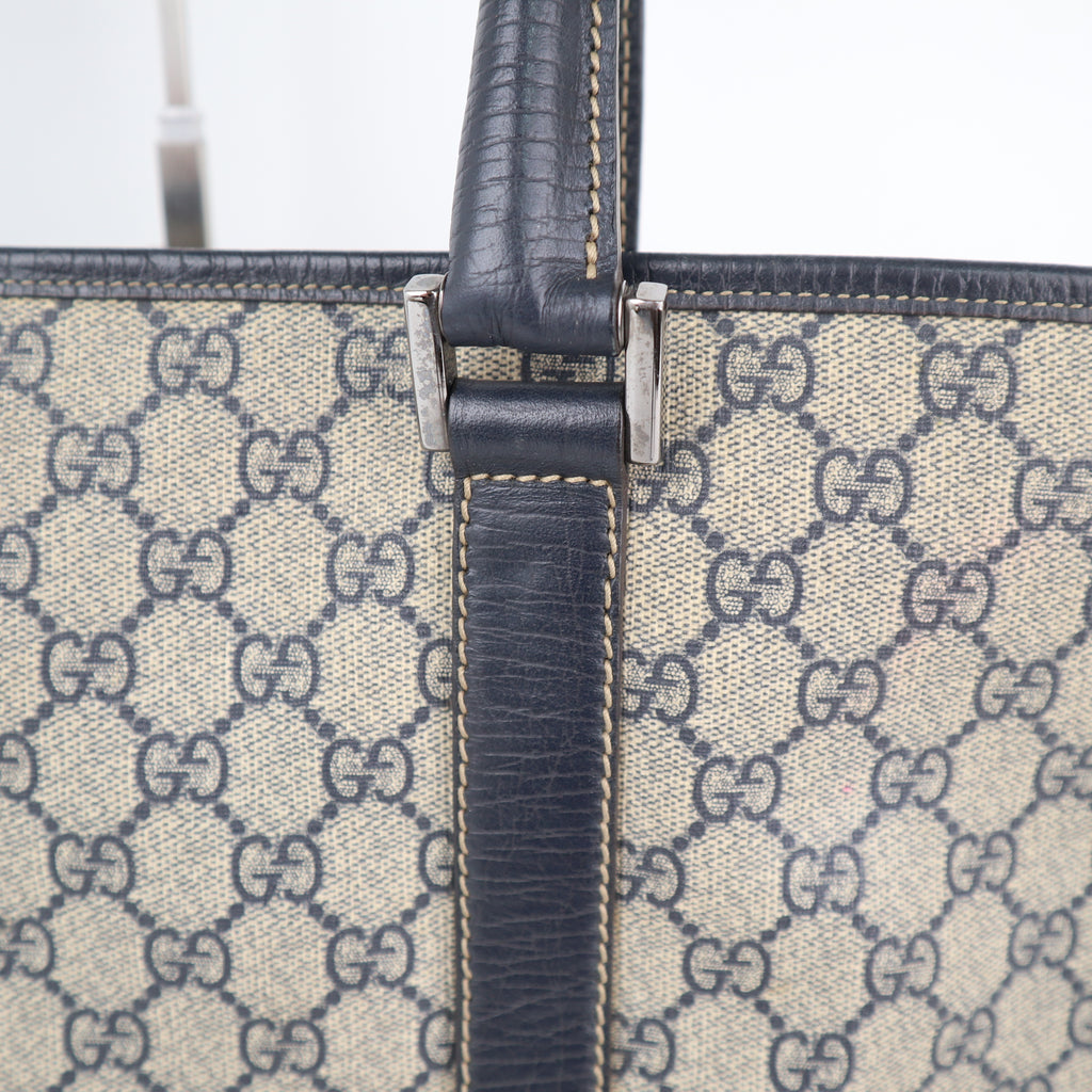 C2291 Gucci Tote Bag GG Supreme Joy Vertical Tote | Pre-Owned Very Good Brown GG Supreme Canvas