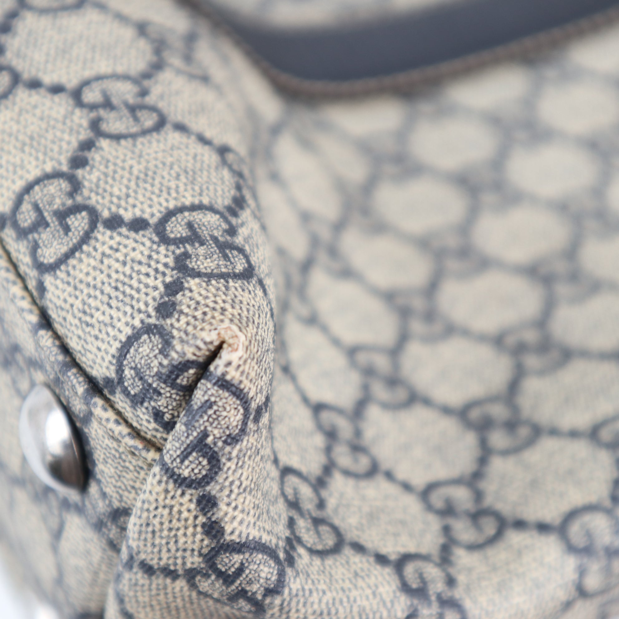 C2291 Gucci Tote Bag GG Supreme Joy Vertical Tote | Pre-Owned Very Good Brown GG Supreme Canvas