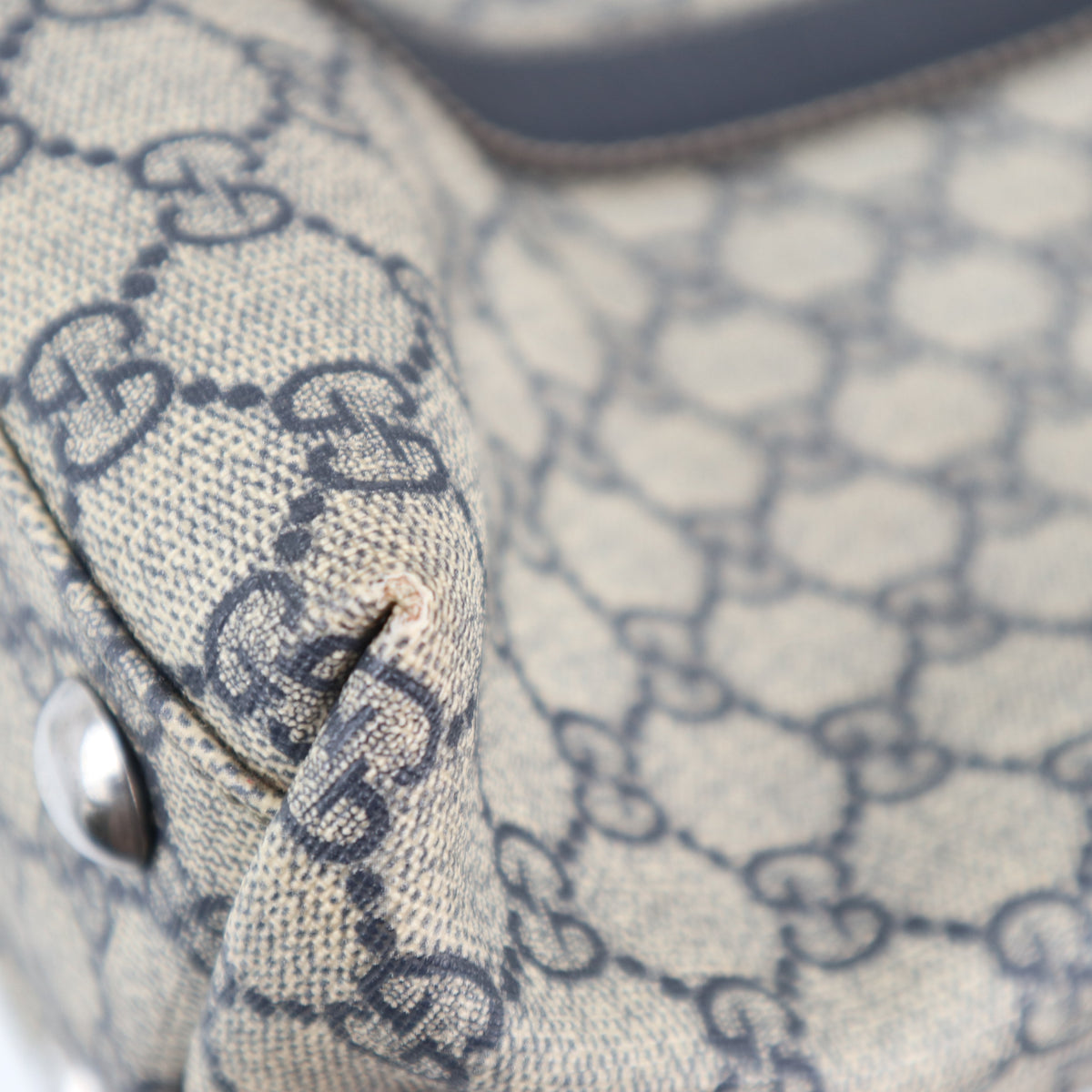 C2291 Gucci Tote Bag GG Supreme Joy Vertical Tote | Pre-Owned Very Good Brown GG Supreme Canvas