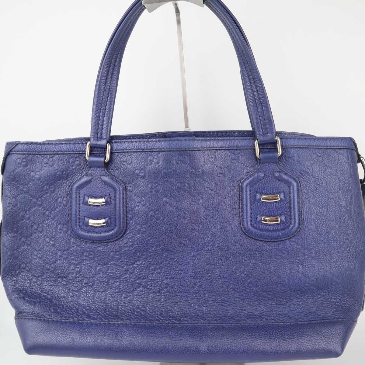 C2292 Gucci Tote Bag Scarlett leather tote Blue in Leather | Pre-Owned Very Good Blue Leather
