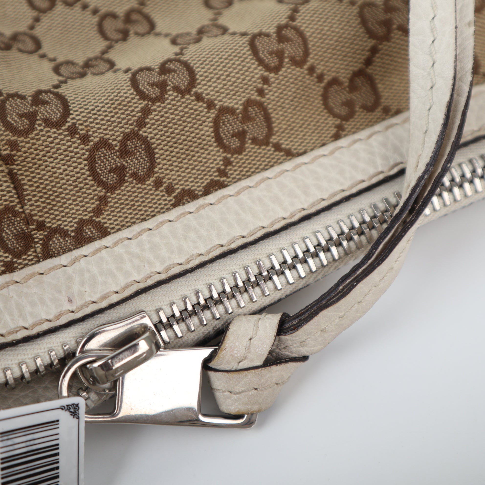 C2295 Gucci Tote Bag GG Canvas Bamboo Bar hobo | Pre-Owned Very Good Brown GG Canvas Canvas