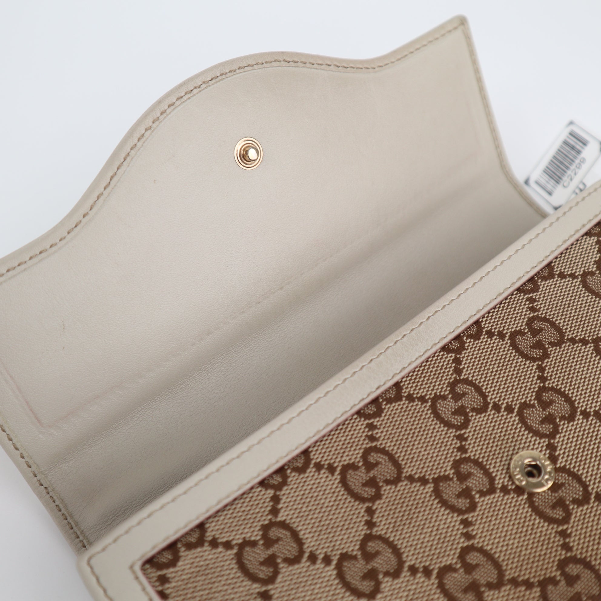 C2299 Gucci Wallet GG Canvas Sukey Interlocking G | Pre-Owned Very Good Brown GG Canvas Canvas