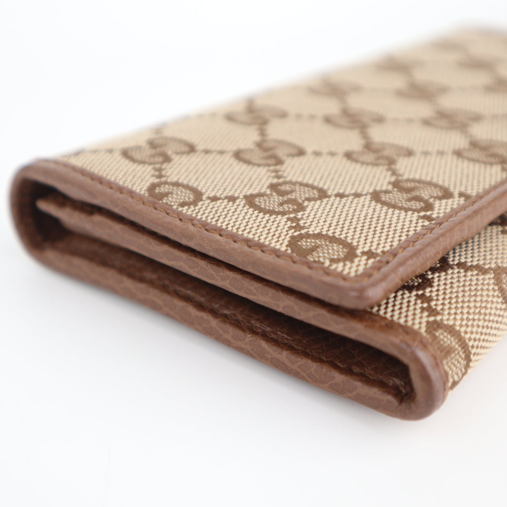C2300 Gucci Wallet GG Canvas Brown | Pre-Owned Very Good Brown GG Canvas Canvas