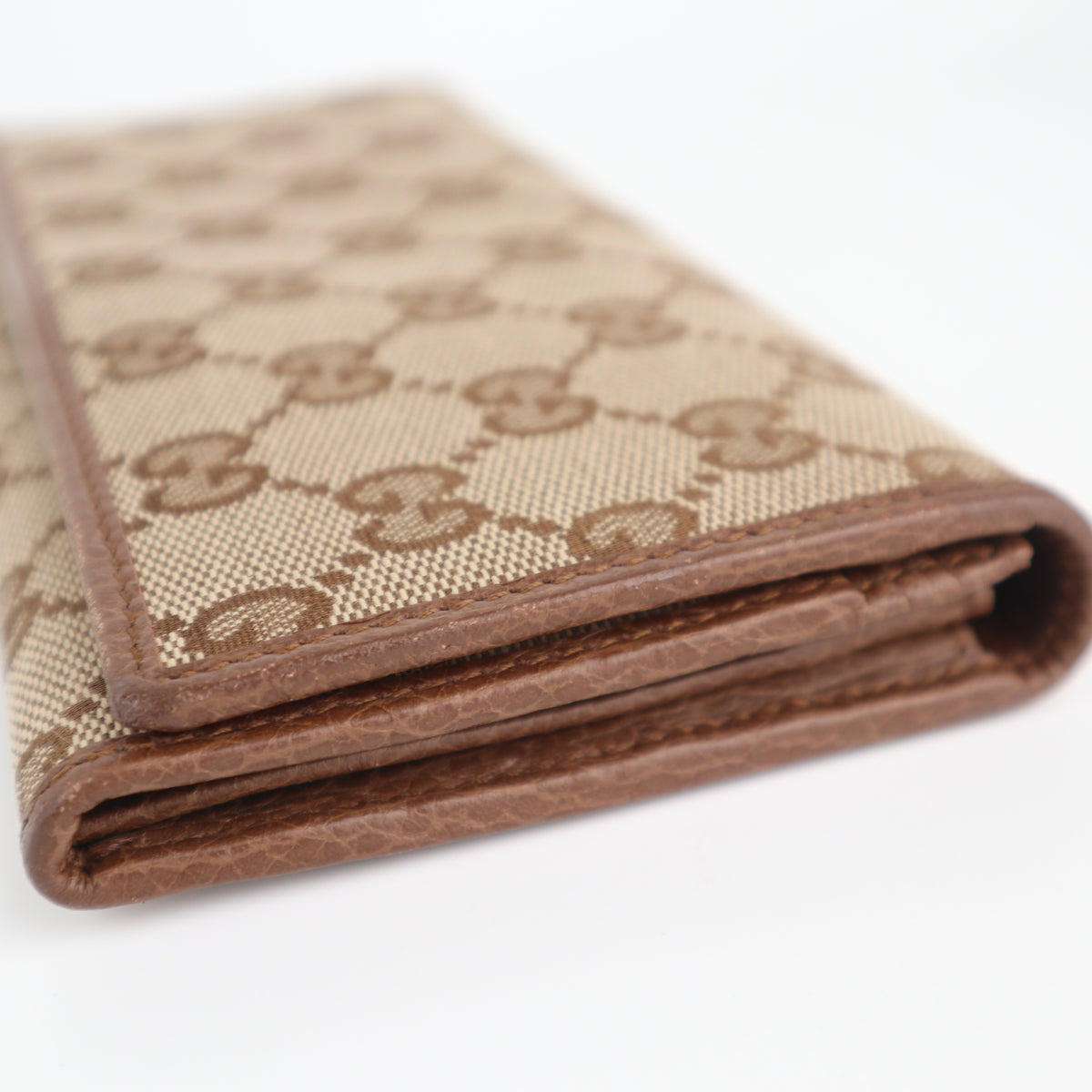 C2300 Gucci Wallet GG Canvas Brown | Pre-Owned Very Good Brown GG Canvas Canvas