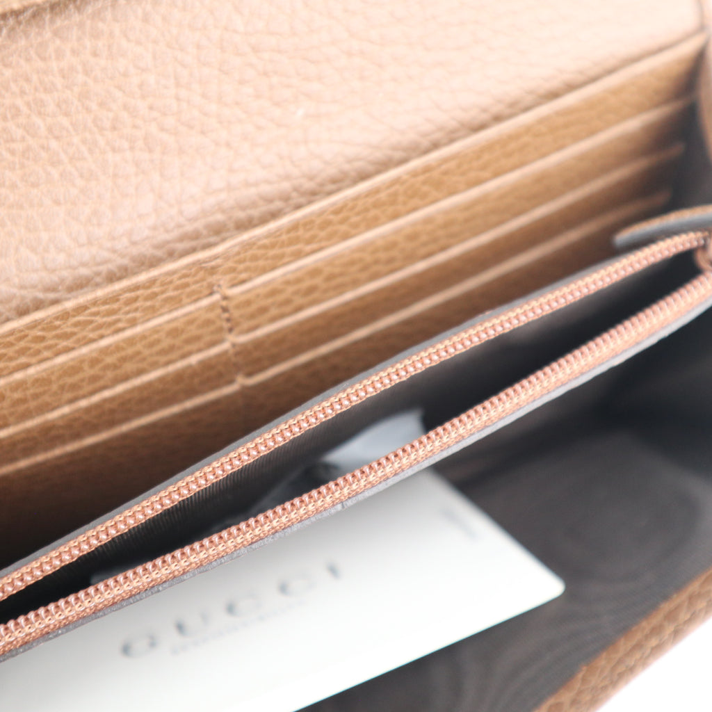 C2300 Gucci Wallet GG Canvas Brown | Pre-Owned Very Good Brown GG Canvas Canvas