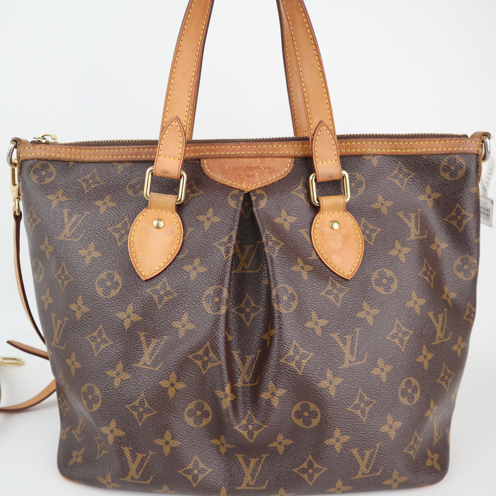 C2303 Louis Vuitton Shoulder Bag Monogram Canvas Palermo PM | Pre-Owned Very Good Brown Monogram Canvas