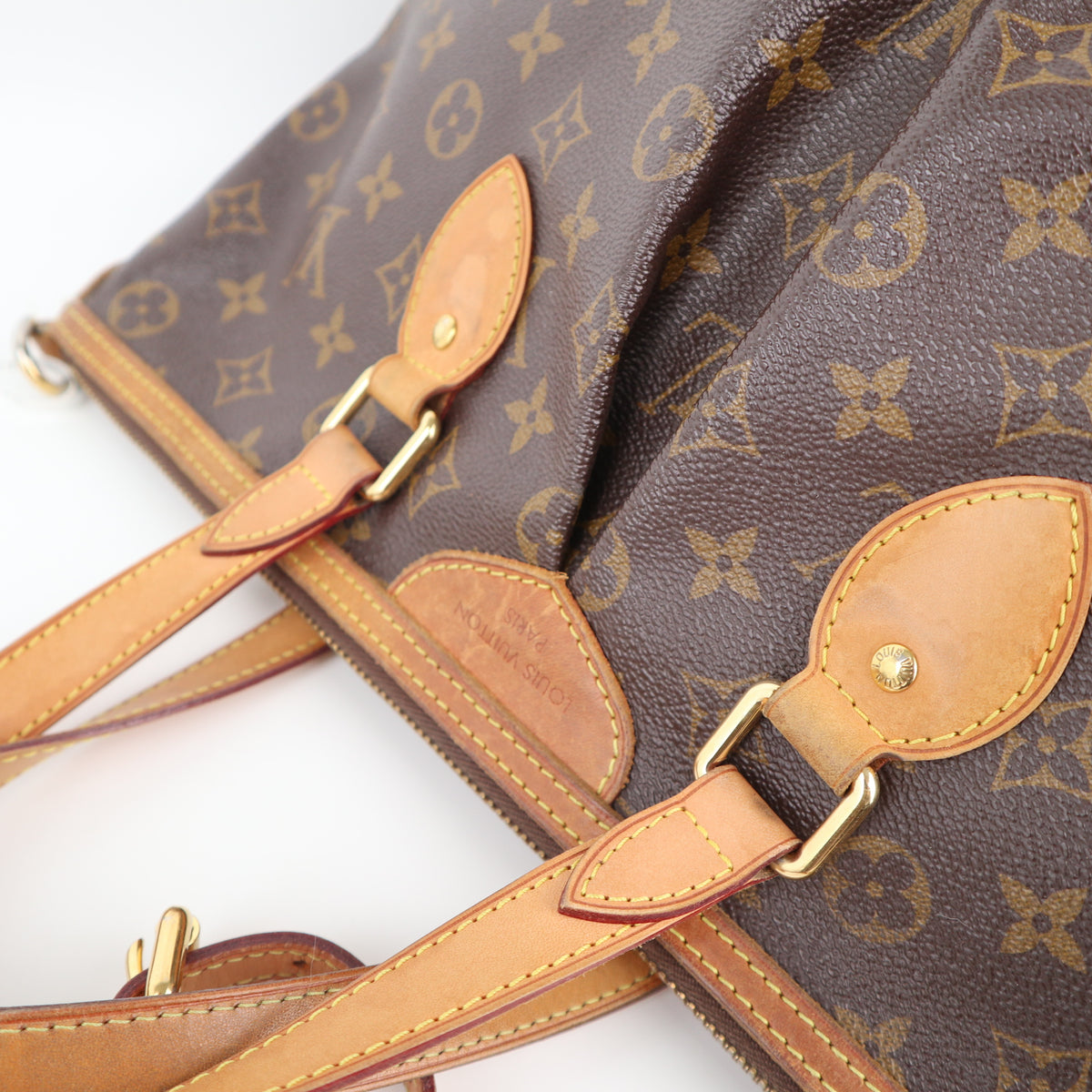 C2303 Louis Vuitton Shoulder Bag Monogram Canvas Palermo PM | Pre-Owned Very Good Brown Monogram Canvas