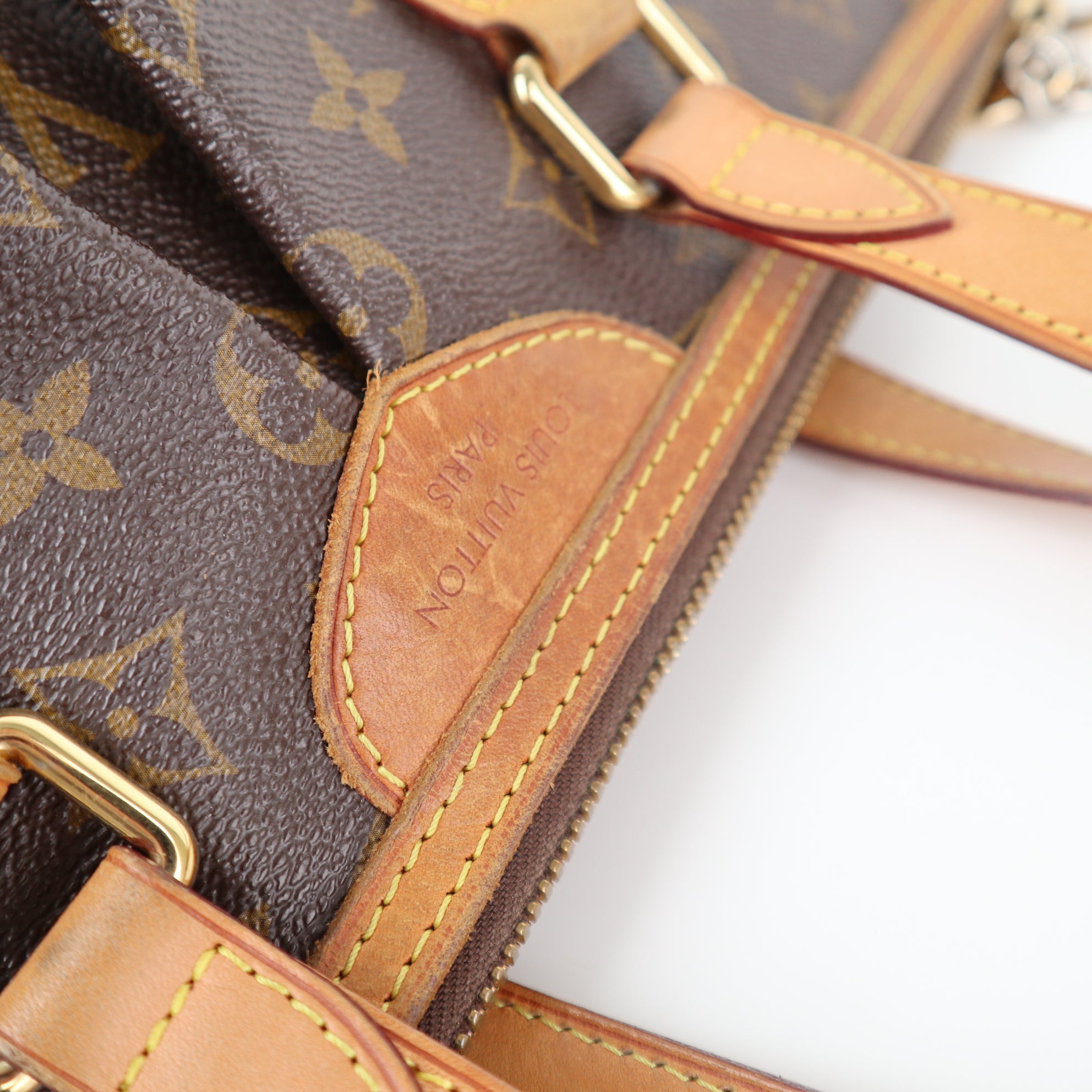 C2303 Louis Vuitton Shoulder Bag Monogram Canvas Palermo PM | Pre-Owned Very Good Brown Monogram Canvas