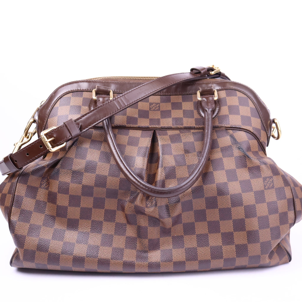 Louis Vuitton Trevi Handbag Damier Top Handle Bag J3300R# | Pre-Owned Like New Damier Coated canvas