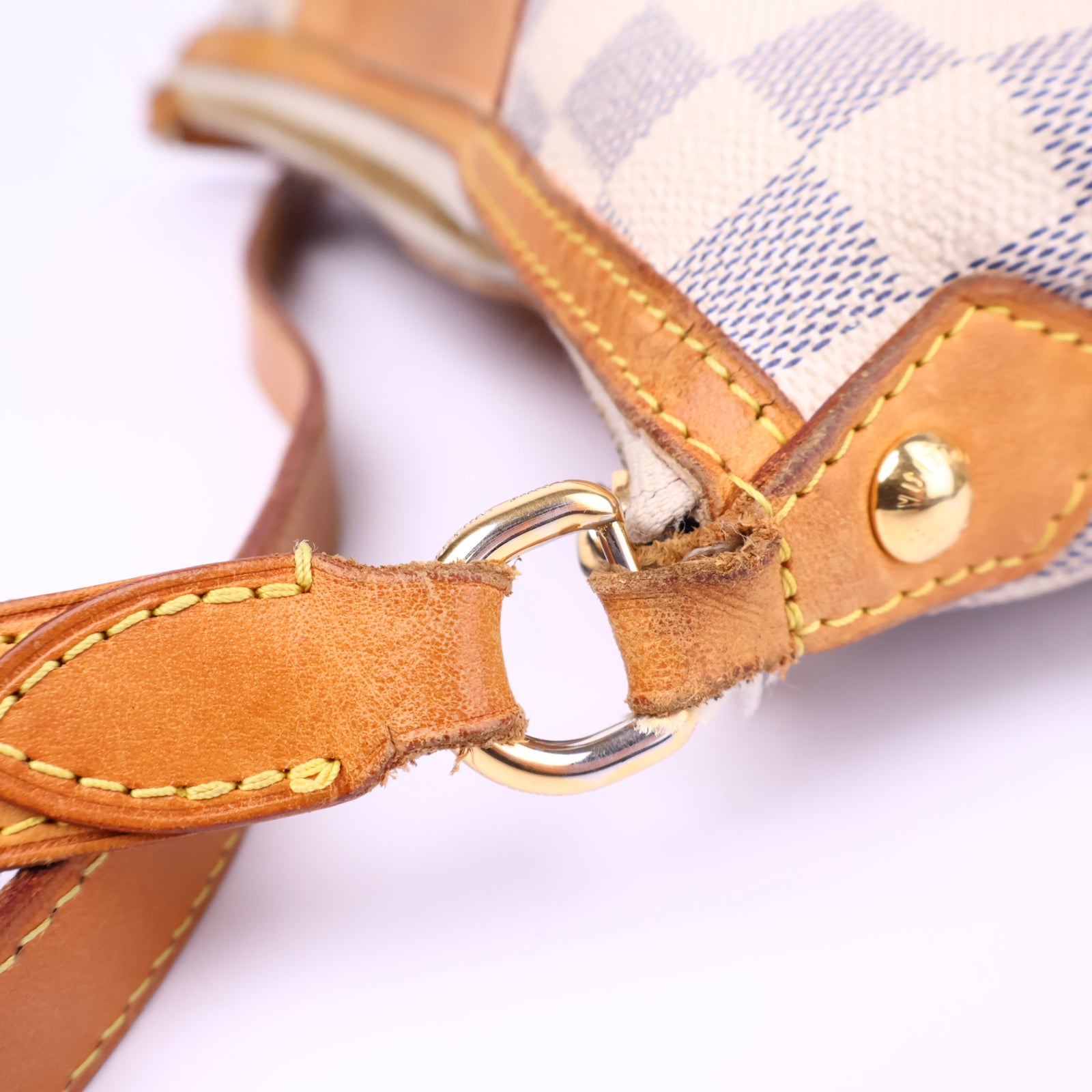 Louis Vuitton Damier Azur Siracusa Shoulder Bag J3301 | Pre-Owned Excellent Blue and white Damier Azur Coated canvas