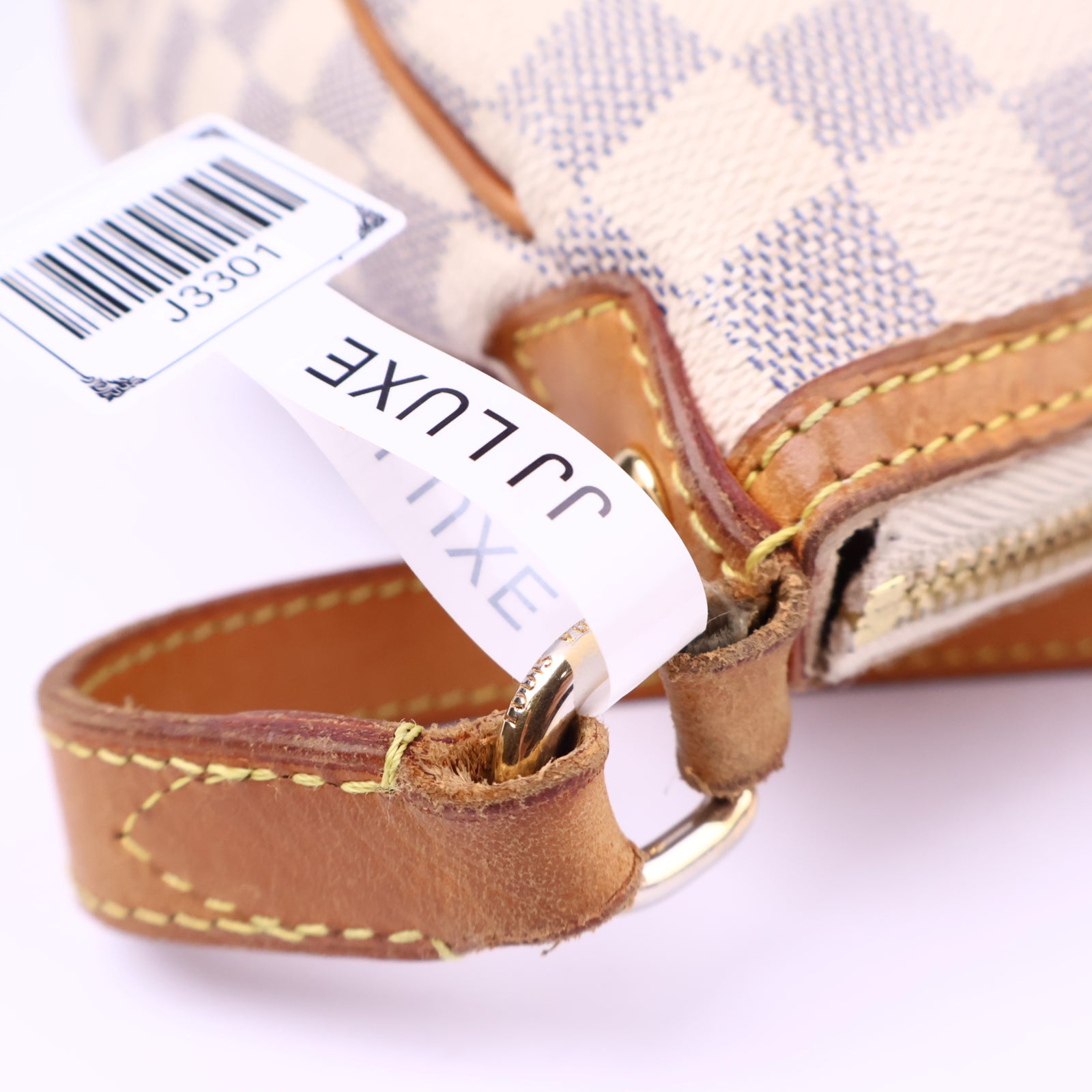 Louis Vuitton Damier Azur Siracusa Shoulder Bag J3301 | Pre-Owned Excellent Blue and white Damier Azur Coated canvas