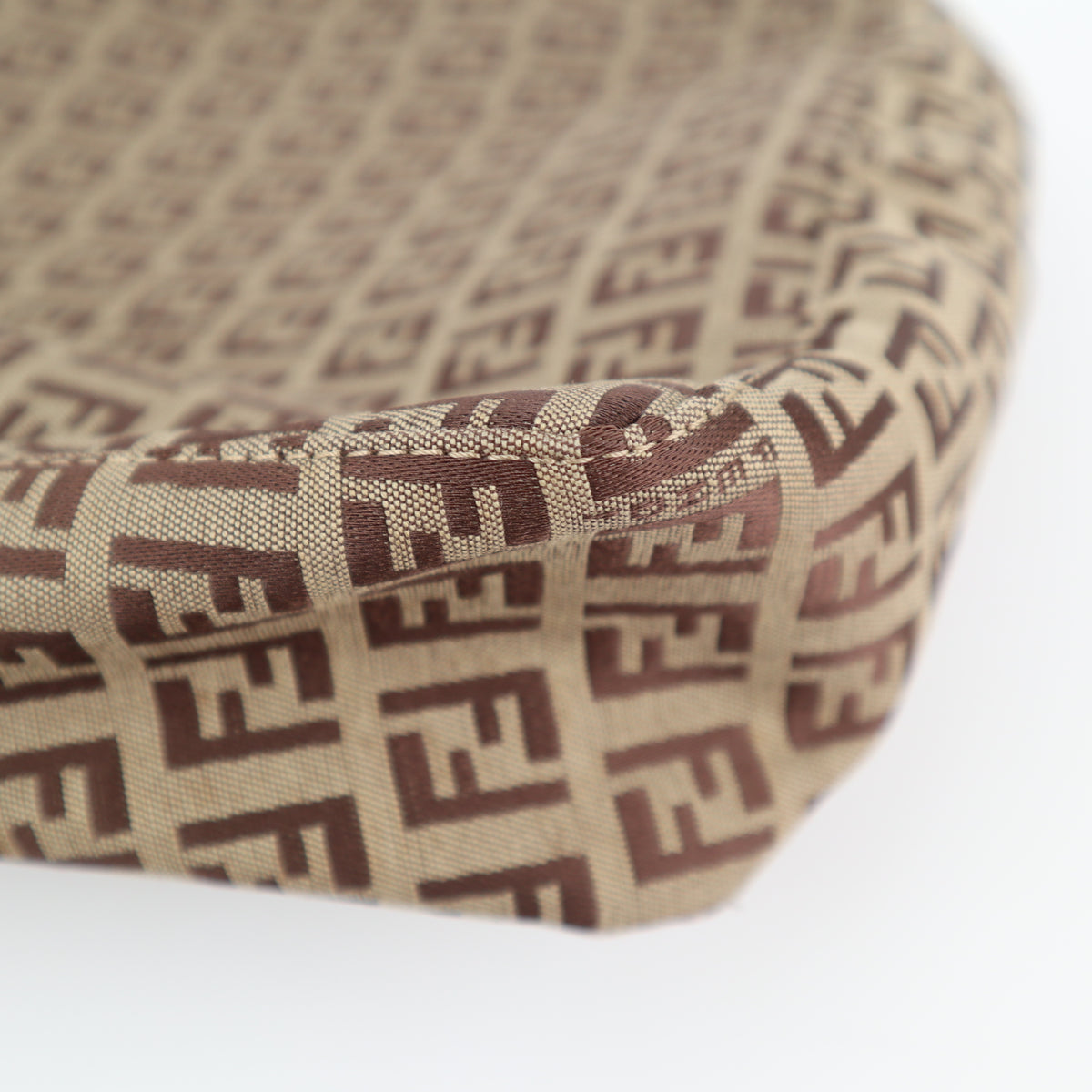 C2309 Fendi Tote Bag Zucchino Tote | Pre-Owned Very Good Brown FF Monogram Canvas
