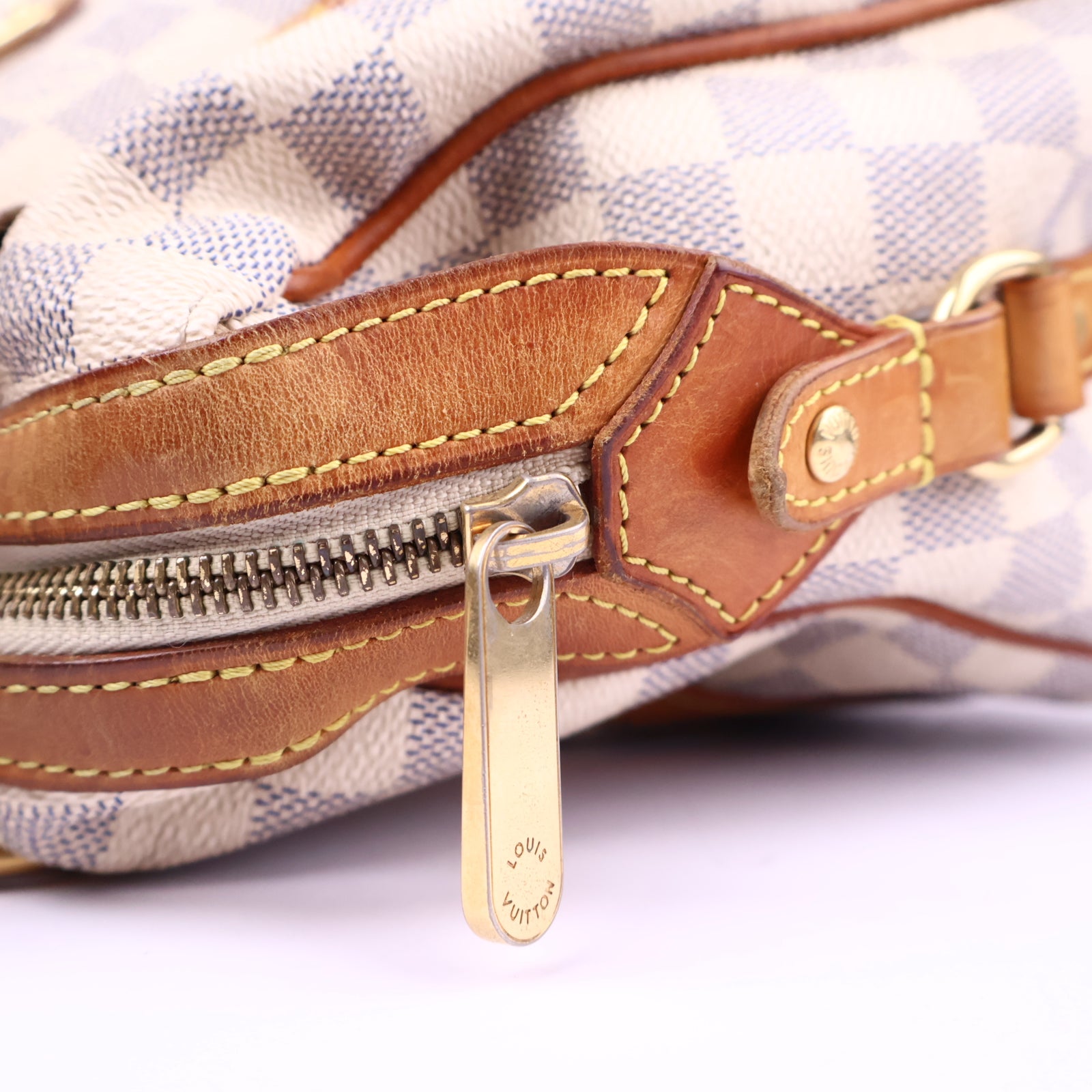 Louis Vuitton Damier Azur Stresa Shoulder Bag J3308 | Pre-Owned Excellent Blue and white Damier Azur Coated canvas