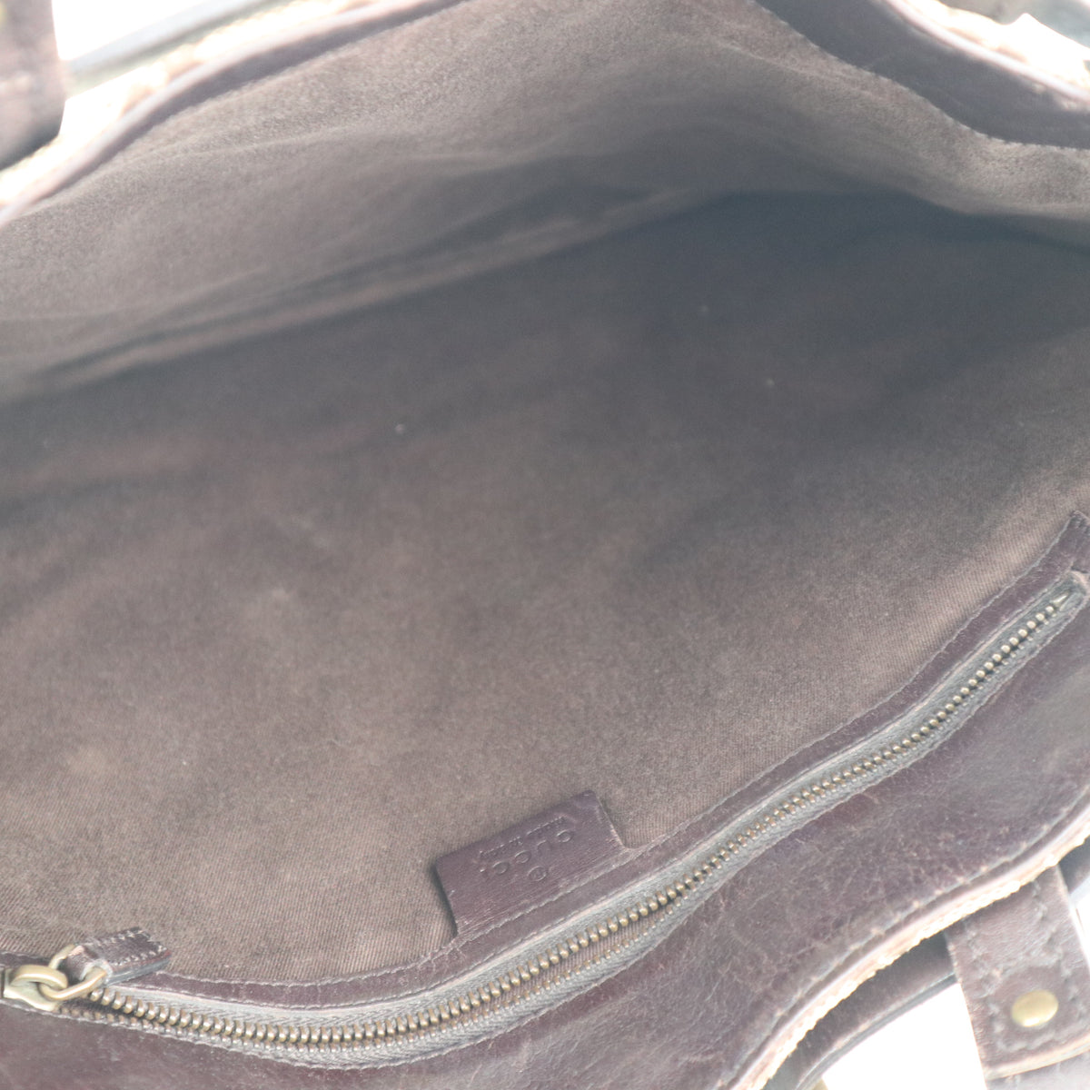 C2311# Gucci Tote Bag GG Canvas tote | Pre-Owned Very Good Brown GG Monogram Canvas
