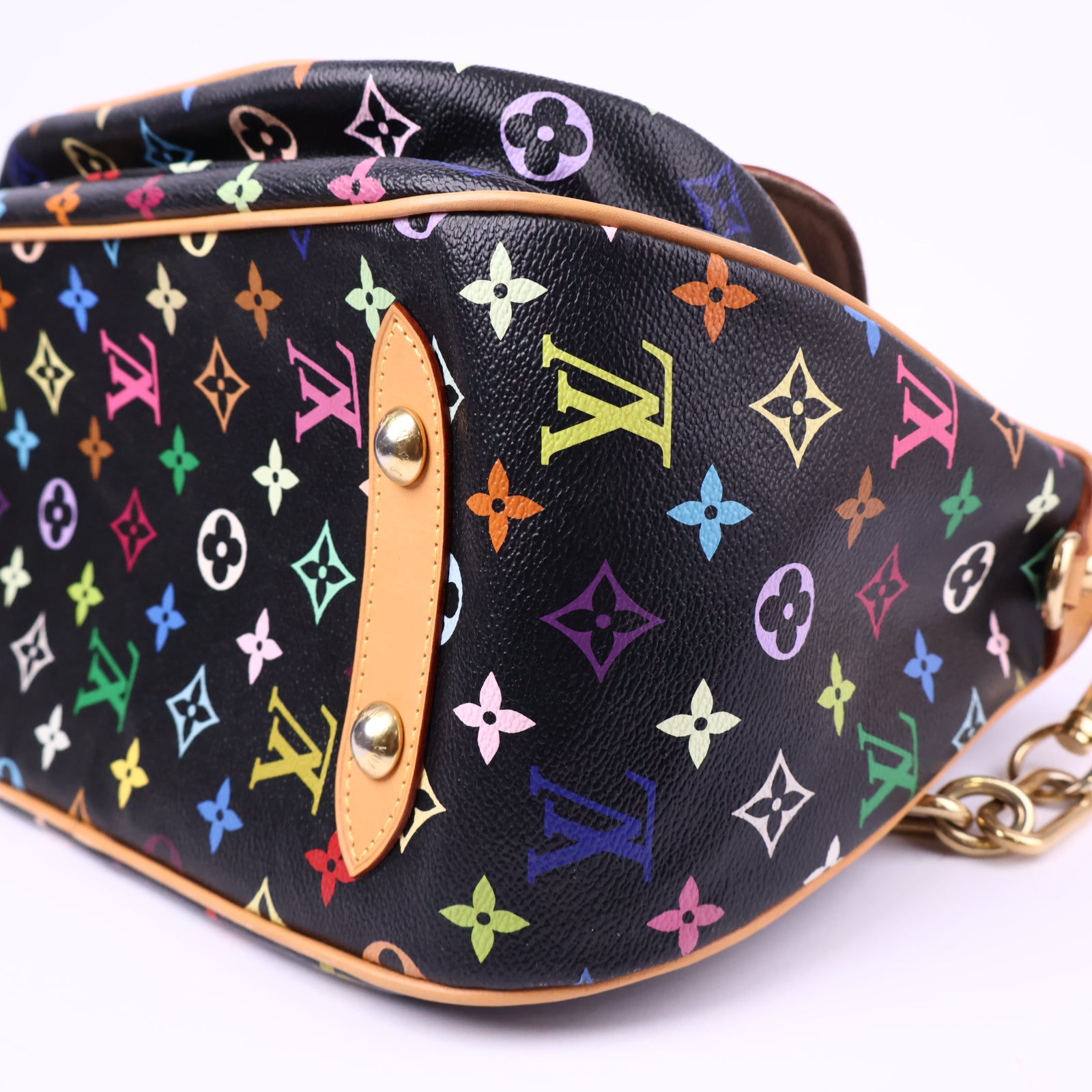 Louis Vuitton Monogram Multicolor Rita Black Shoulder Bag J2140 | Pre-Owned Like New Black Monogram Canvas