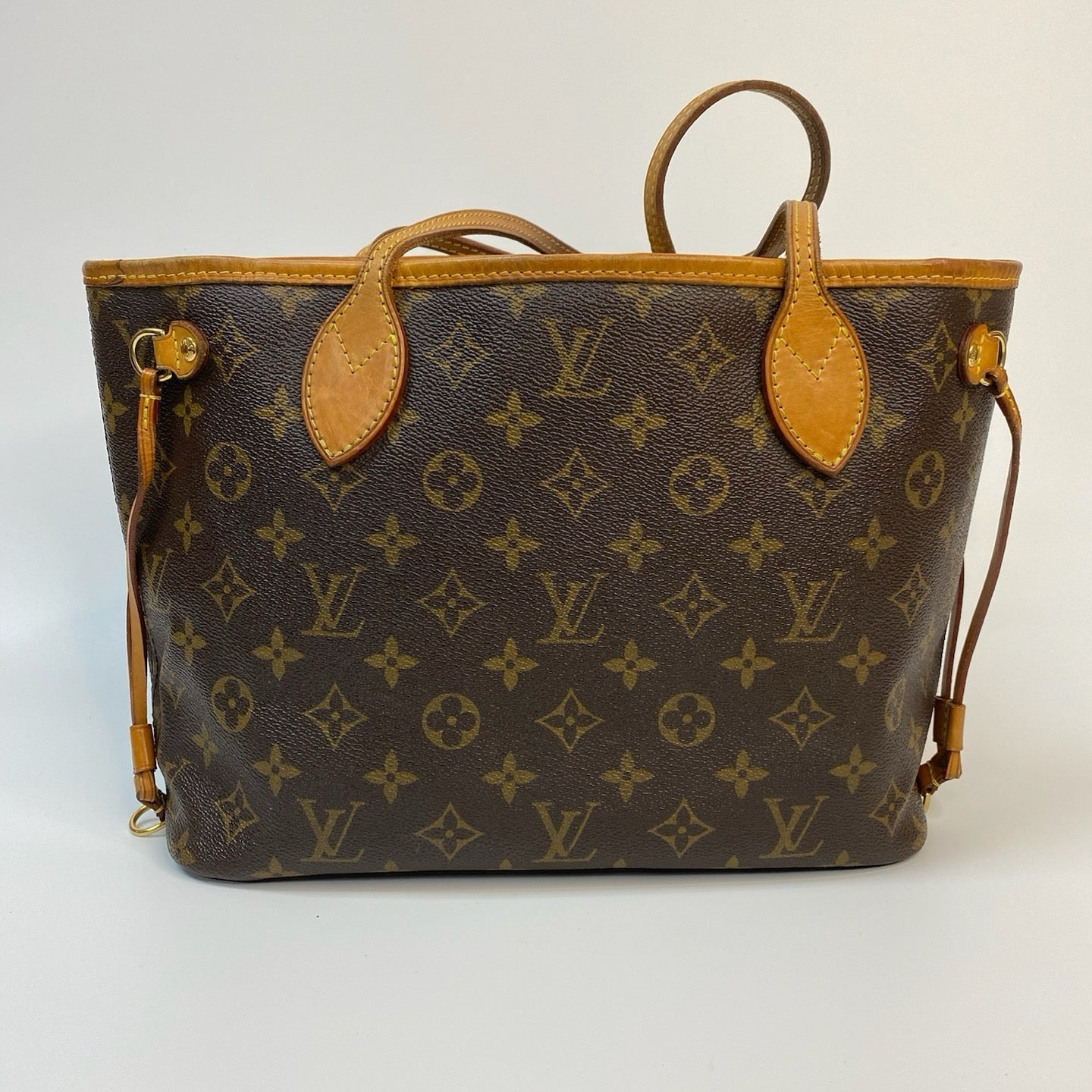 J2912 Louis Vuitton Tote Bag Monogram Neverfull PM | Pre-Owned Brown Monogram Coated canvas, Leather trim
