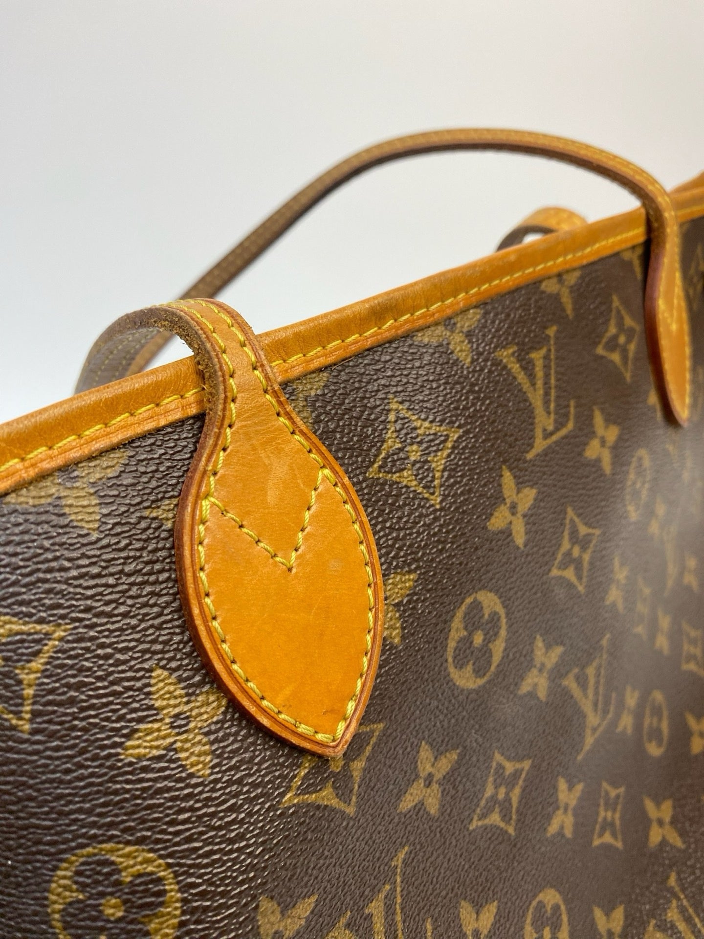J2912 Louis Vuitton Tote Bag Monogram Neverfull PM | Pre-Owned Brown Monogram Coated canvas, Leather trim