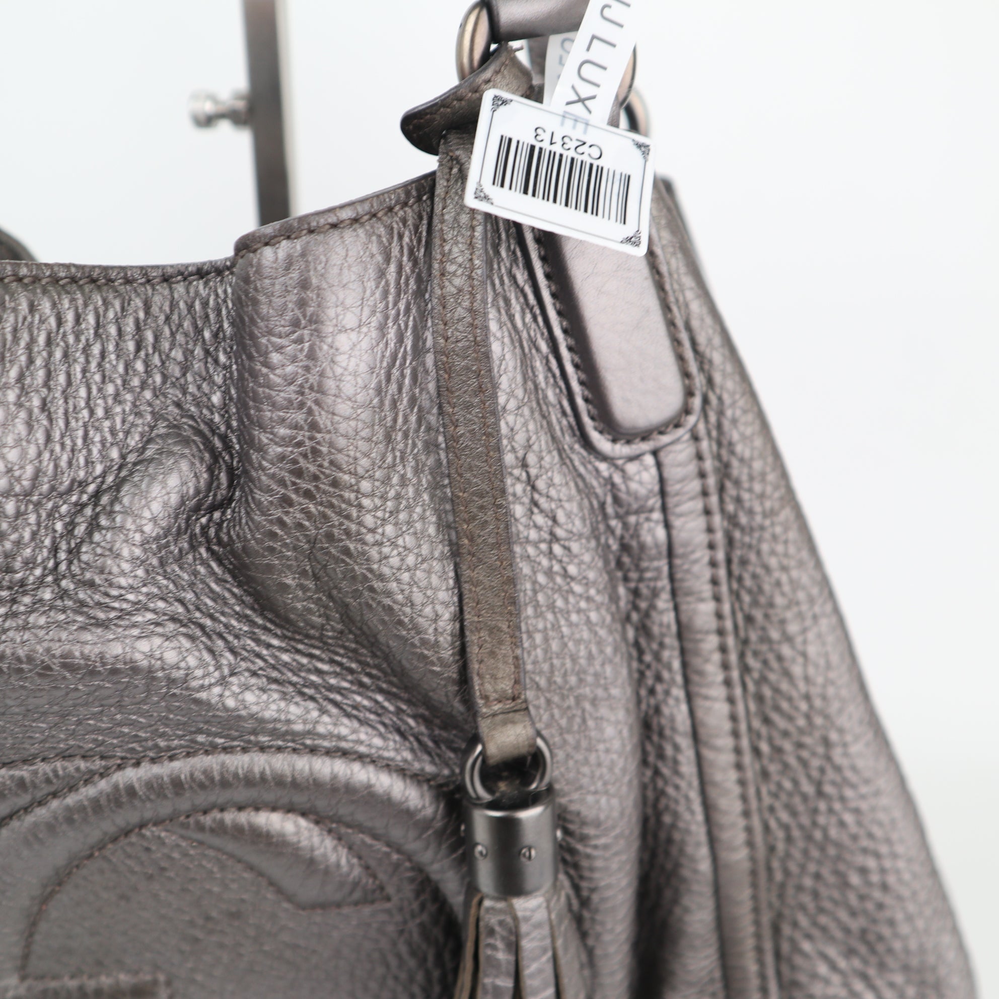 C2313 Gucci Shoulder Bag Metallic Cellarius Calfskin Medium Soho Shoulder Bag | Pre-Owned Very Good Metallic Leather