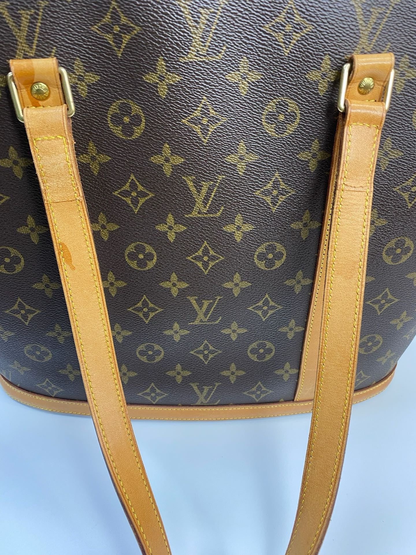 J2917 Louis Vuitton Tote Bag Monogram Babylone Tote | Pre-Owned Brown Monogram Coated canvas, Leather trim