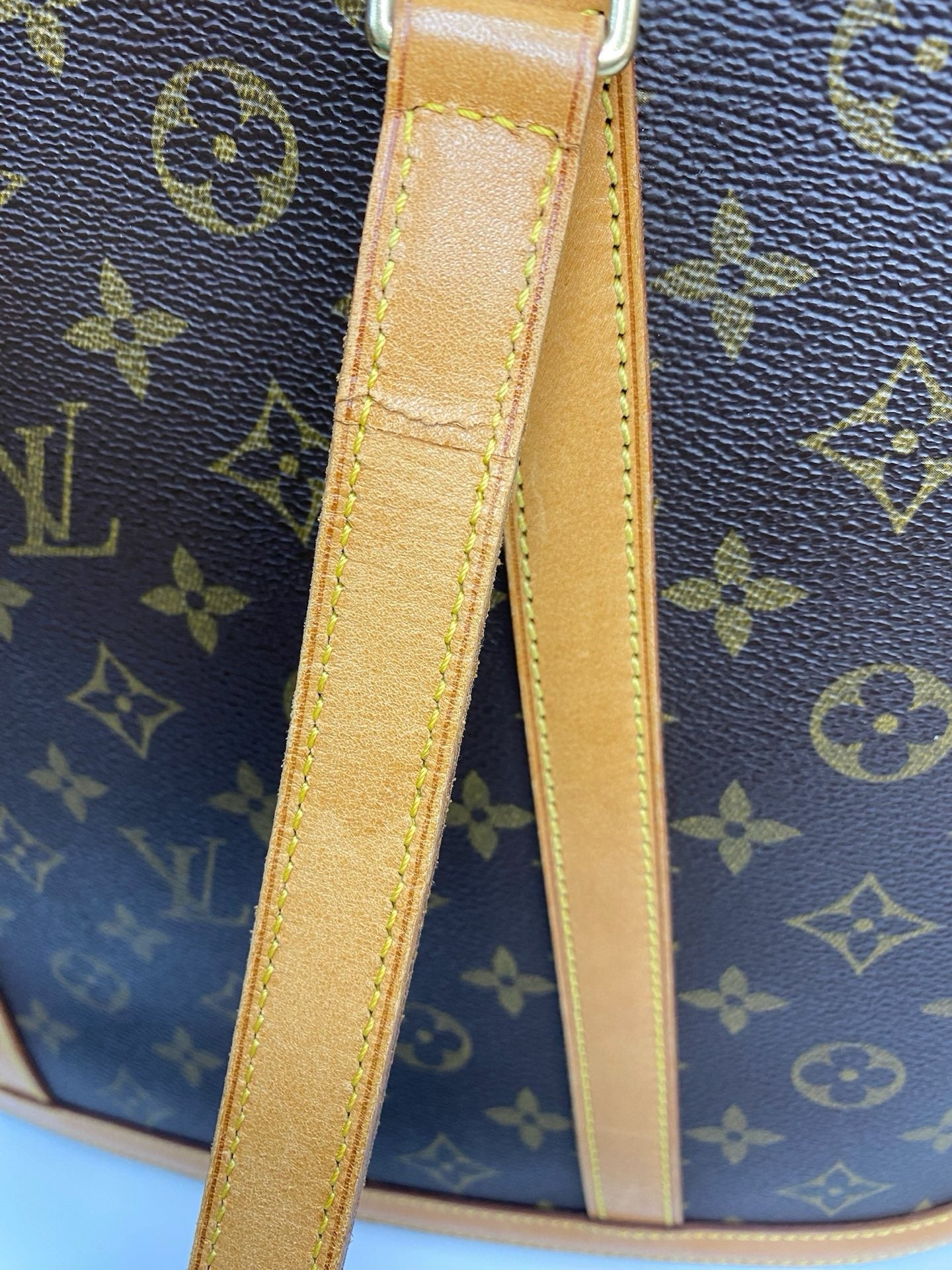 J2917 Louis Vuitton Tote Bag Monogram Babylone Tote | Pre-Owned Brown Monogram Coated canvas, Leather trim