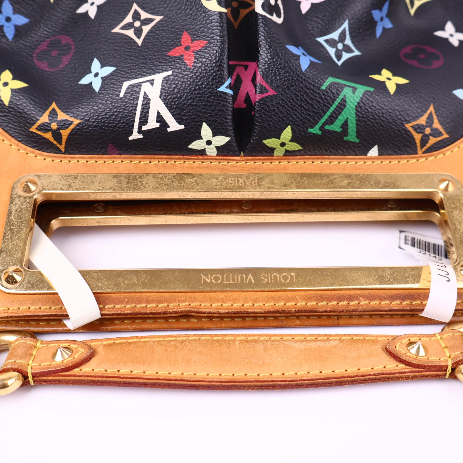 Louis Vuitton Monogram Multicolor Judy Black Top Handle Bag J2142 | Pre-Owned Like New Black Monogram Canvas