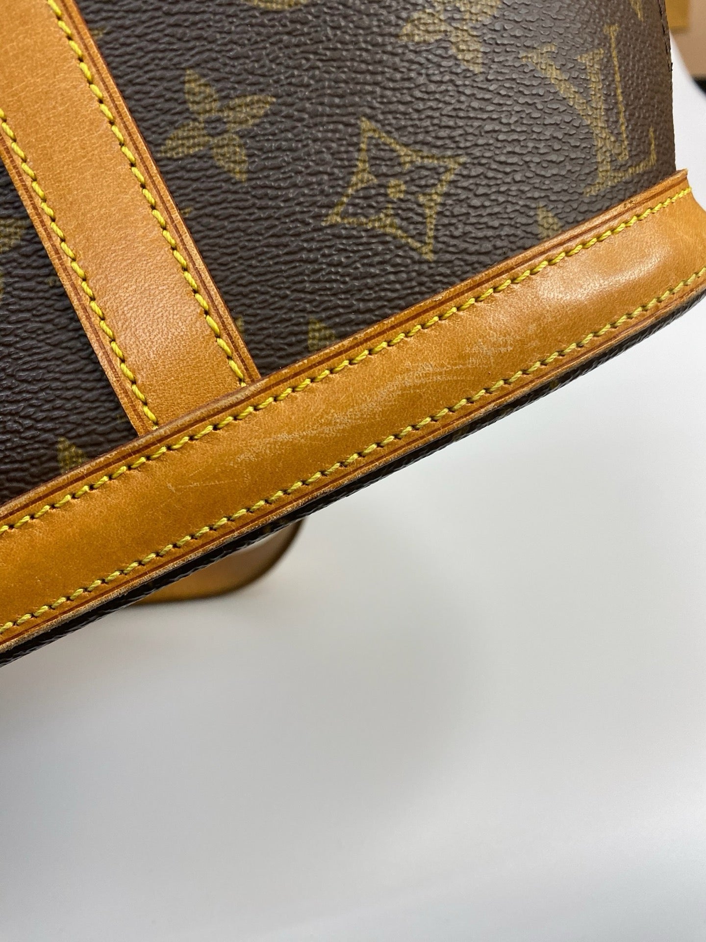 J2917 Louis Vuitton Tote Bag Monogram Babylone Tote | Pre-Owned Brown Monogram Coated canvas, Leather trim