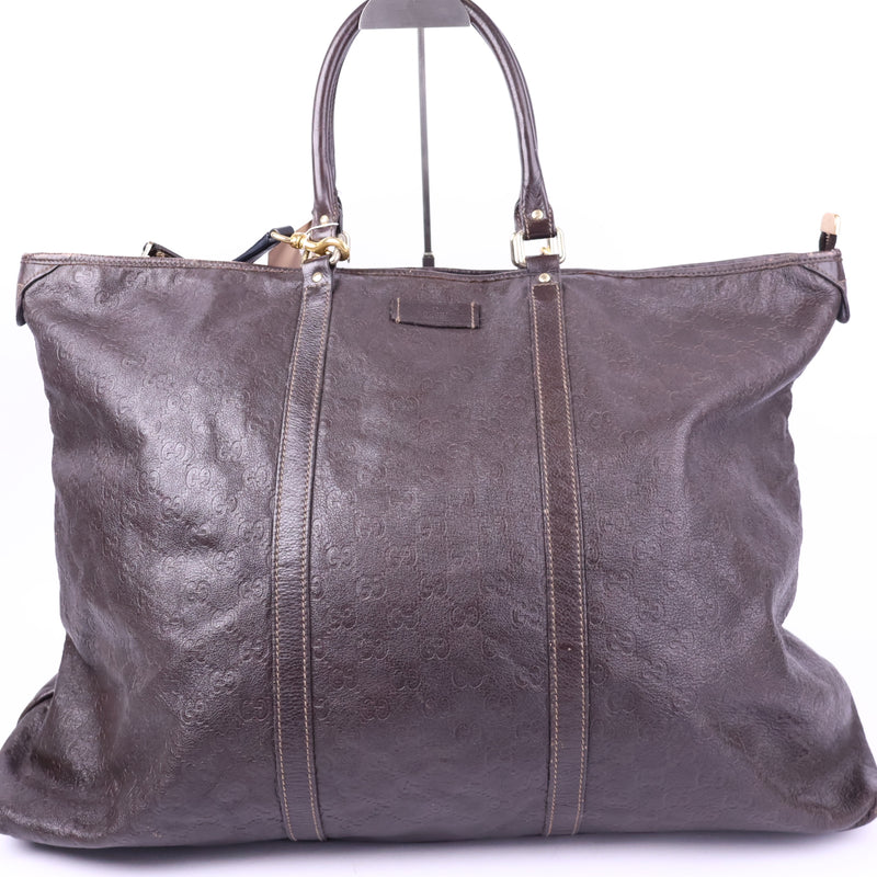 Gucci Tote Bag Guccissima Brown Tote Bag J2143# | Pre-Owned Like New Brown Leather