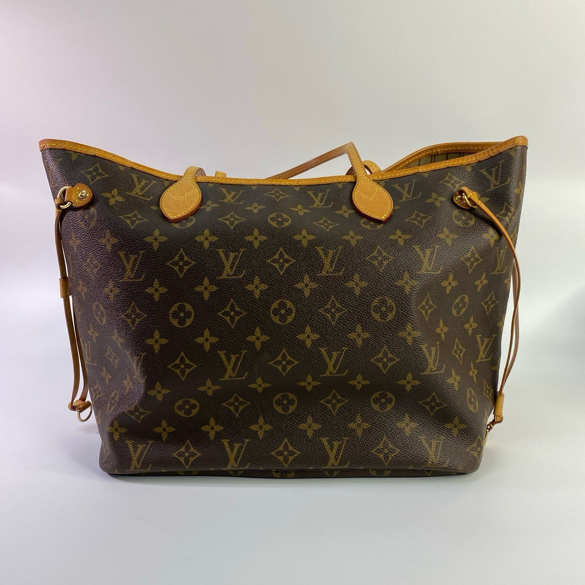 J2920 Louis Vuitton Tote Bag Monogram Neverfull MM | Pre-Owned Brown Monogram Coated canvas, Leather trim