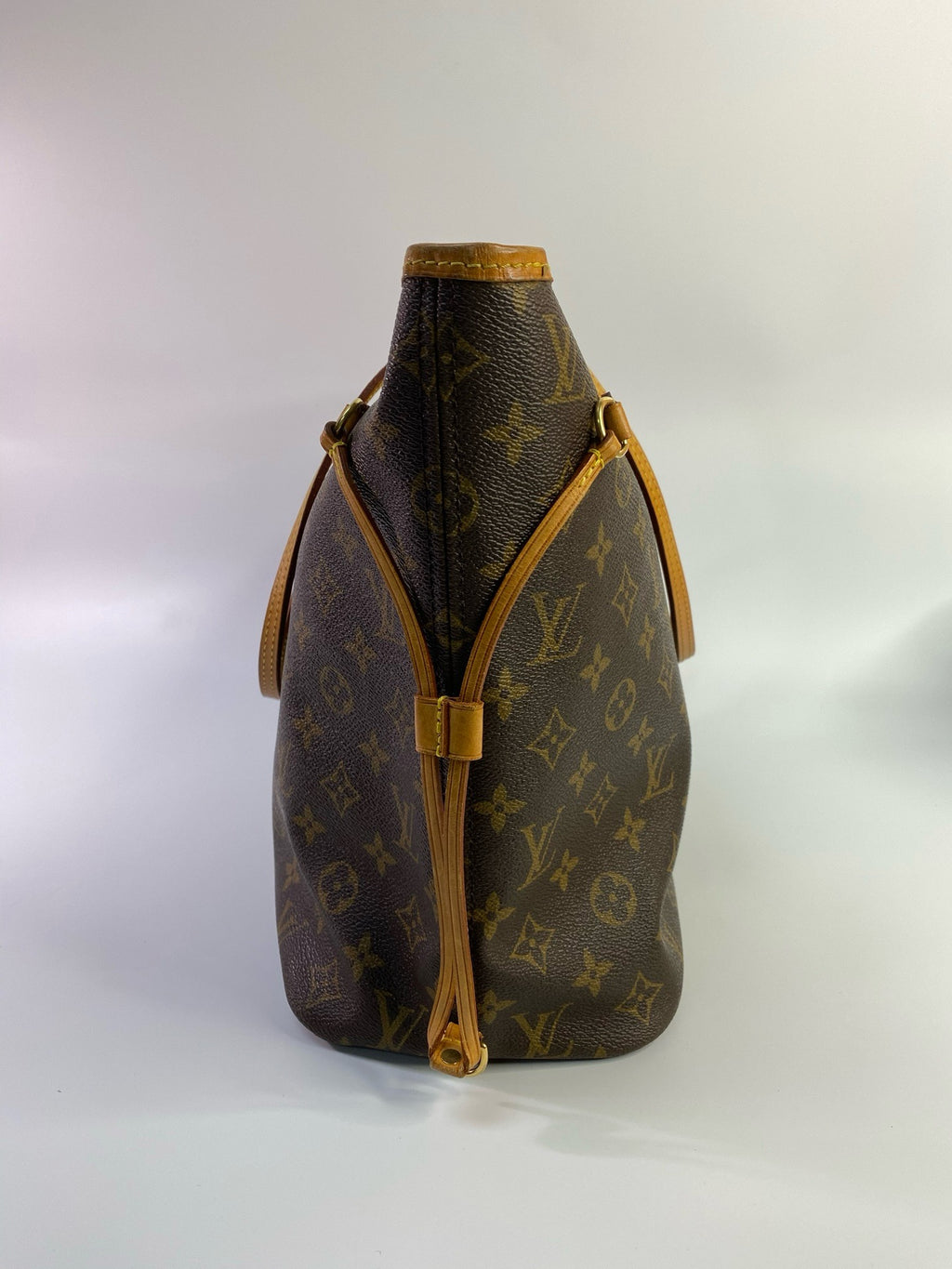 J2920 Louis Vuitton Tote Bag Monogram Neverfull MM | Pre-Owned Brown Monogram Coated canvas, Leather trim