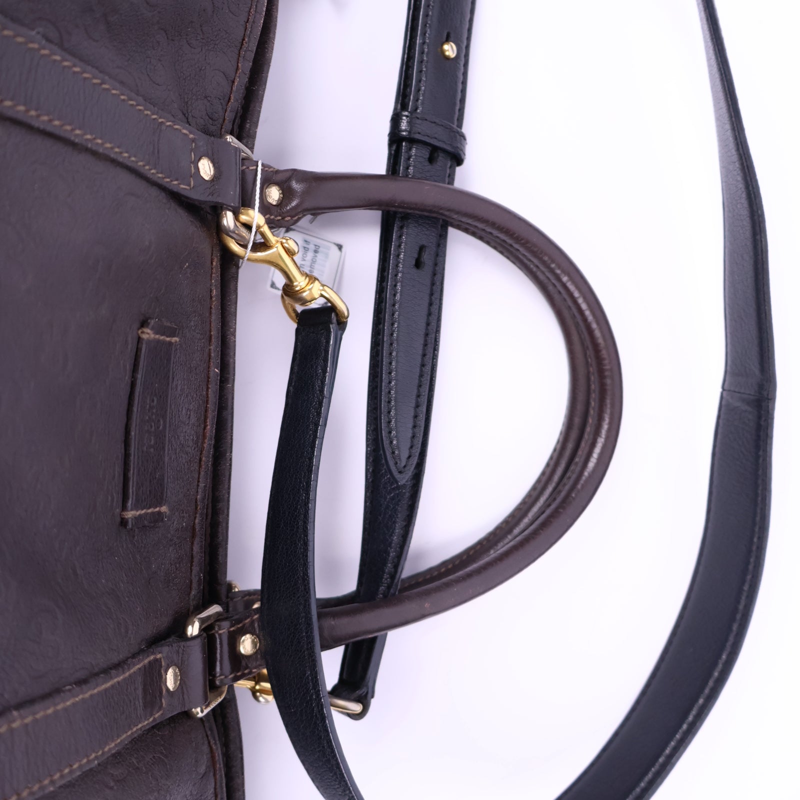 Gucci Tote Bag Guccissima Brown Tote Bag J2143 | Pre-Owned Like New Brown Leather