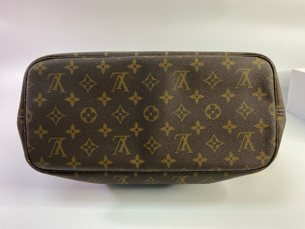 J2920 Louis Vuitton Tote Bag Monogram Neverfull MM | Pre-Owned Brown Monogram Coated canvas, Leather trim