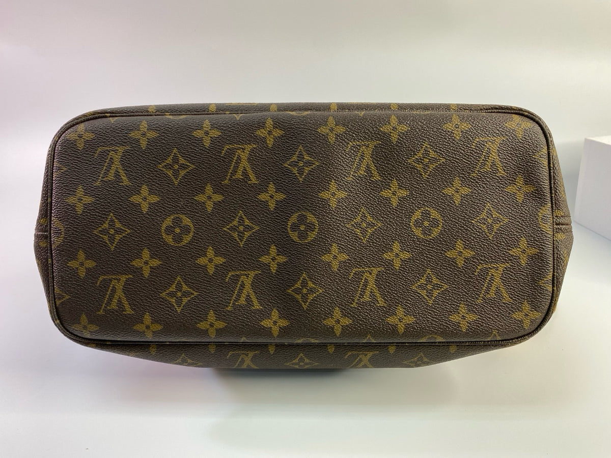 J2920 Louis Vuitton Tote Bag Monogram Neverfull MM | Pre-Owned Brown Monogram Coated canvas, Leather trim