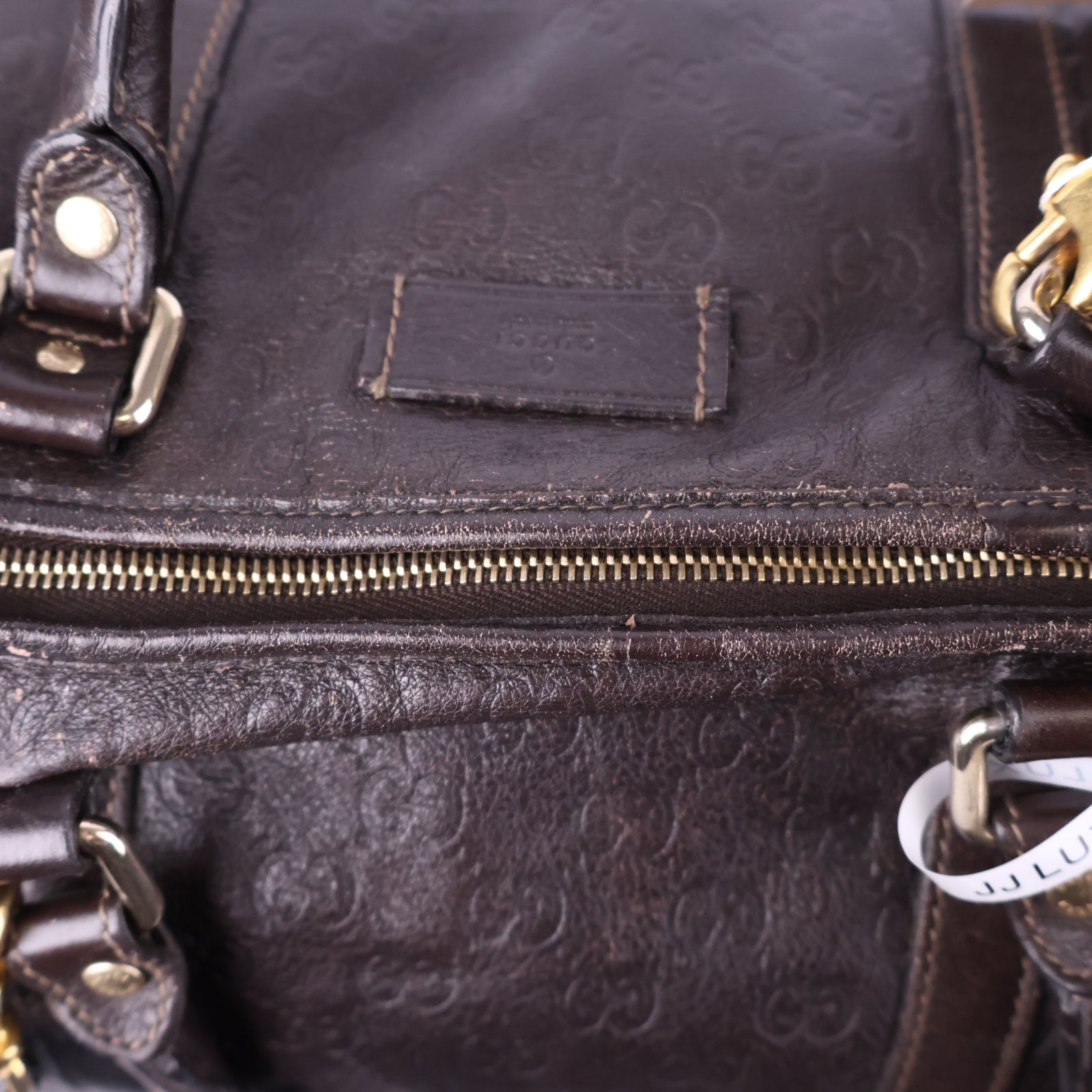 Gucci Tote Bag Guccissima Brown Tote Bag J2143 | Pre-Owned Like New Brown Leather