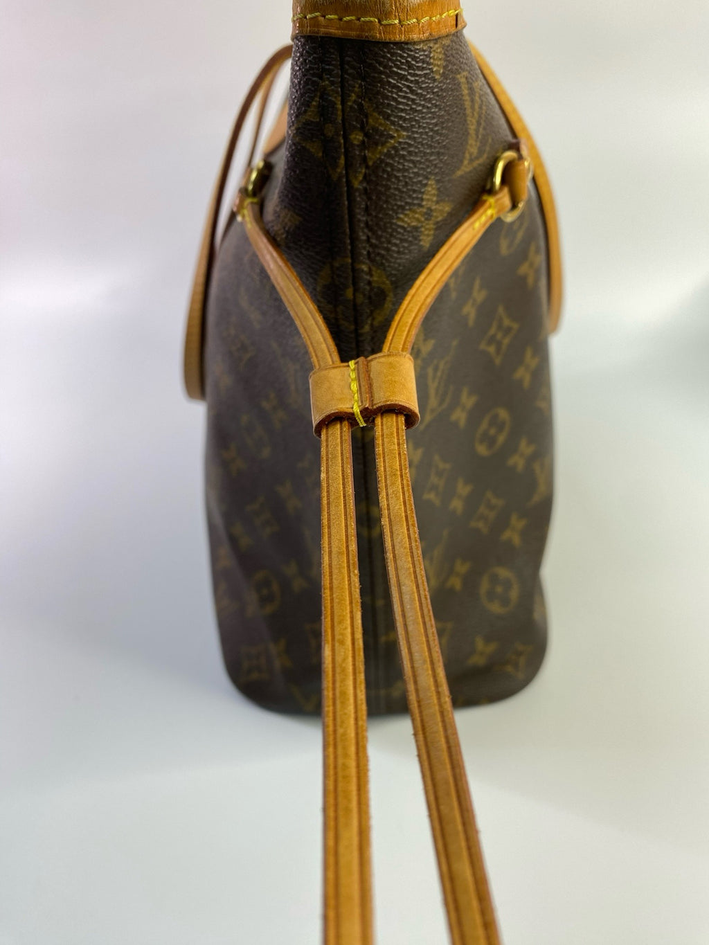J2920 Louis Vuitton Tote Bag Monogram Neverfull MM | Pre-Owned Brown Monogram Coated canvas, Leather trim