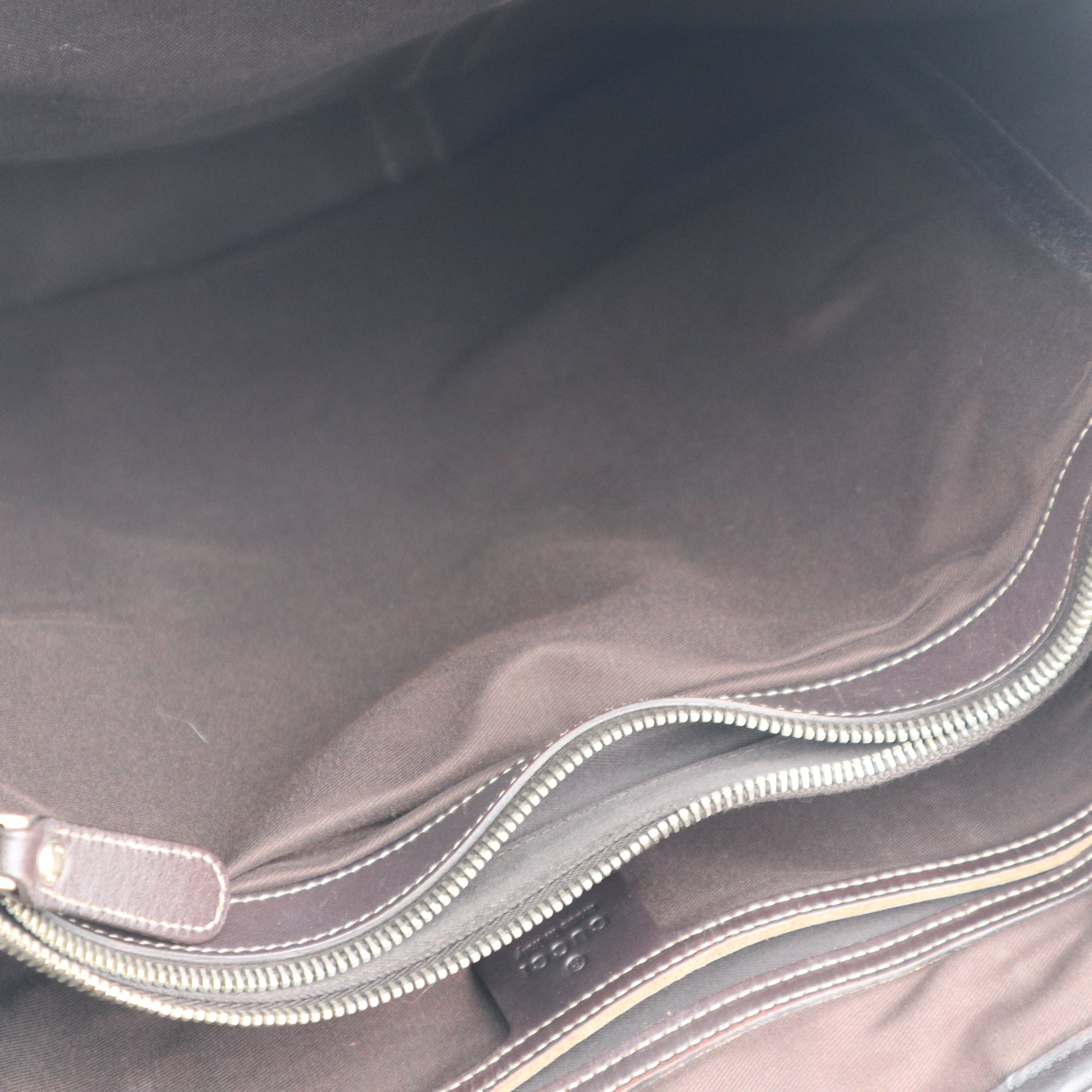 C2318 Gucci Tote Bag GG Canvas Tote Vertical | Pre-Owned Very Good Brown GG Monogram Canvas