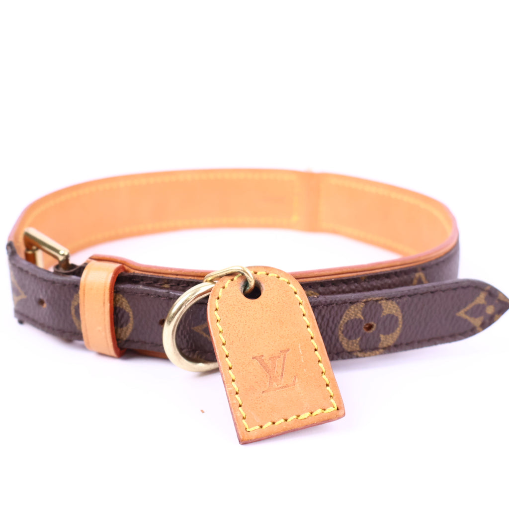Louis Vuitton Monogram Dog Collar Accessories J2153 | Pre-Owned Like New Brown Monogram Canvas