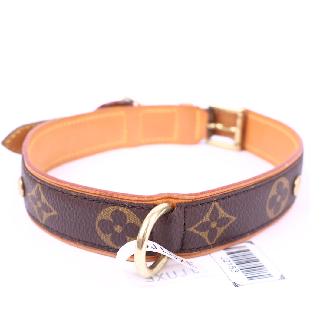 Louis Vuitton Monogram Dog Collar Accessories J2153 | Pre-Owned Like New Brown Monogram Canvas
