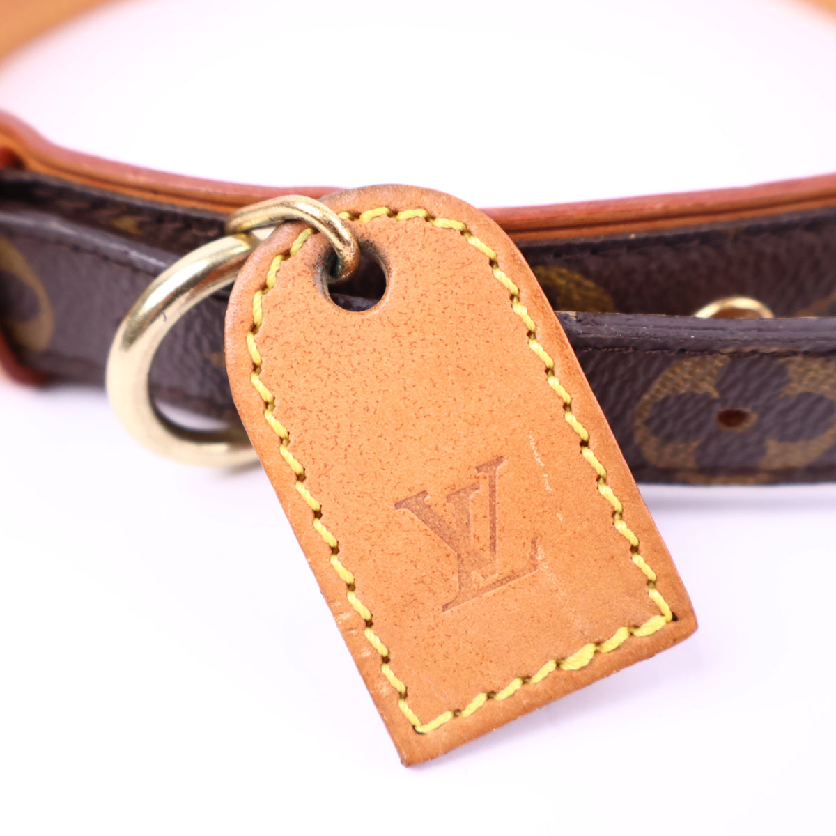 Louis Vuitton Monogram Dog Collar Accessories J2153 | Pre-Owned Like New Brown Monogram Canvas