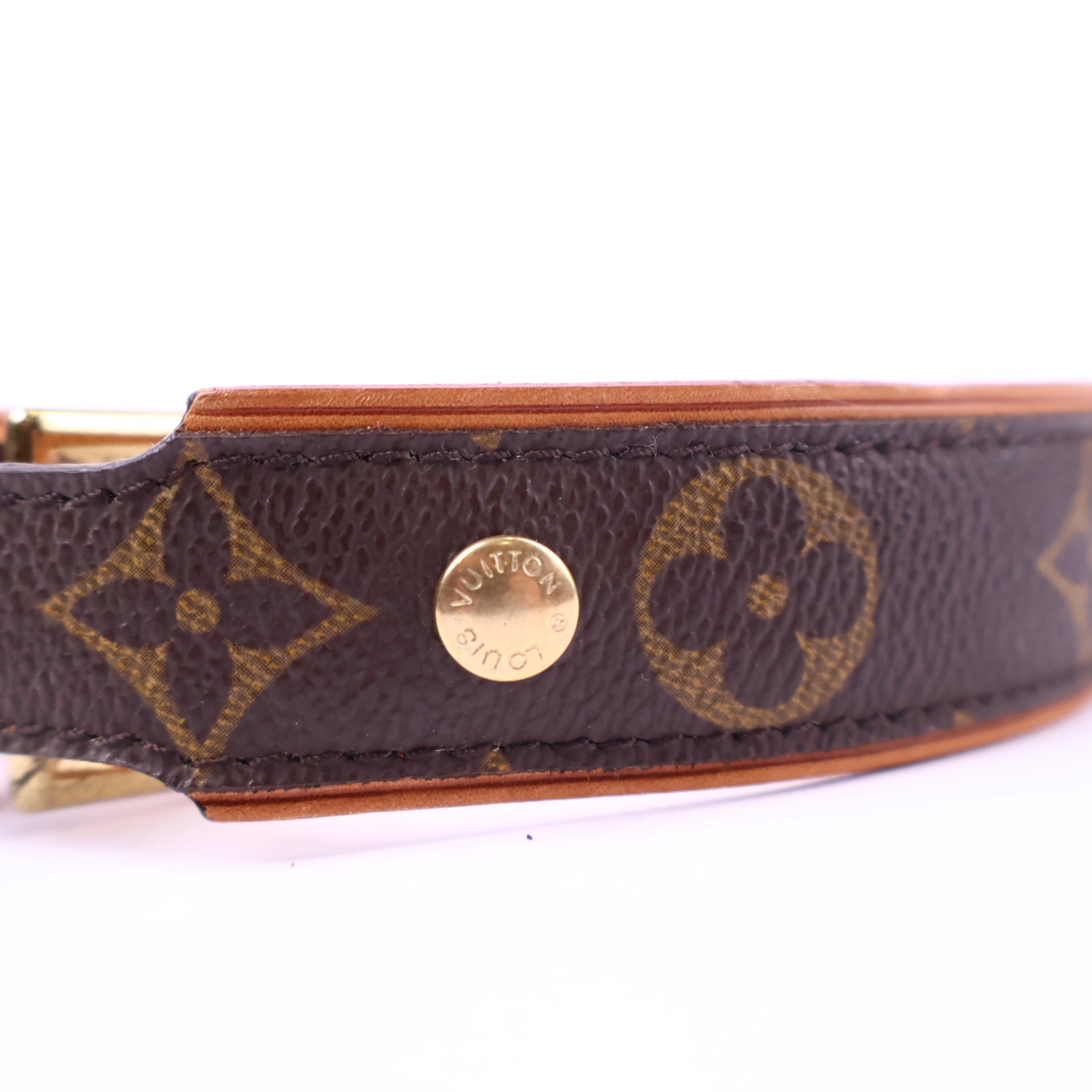 Louis Vuitton Monogram Dog Collar Accessories J2153 | Pre-Owned Like New Brown Monogram Canvas