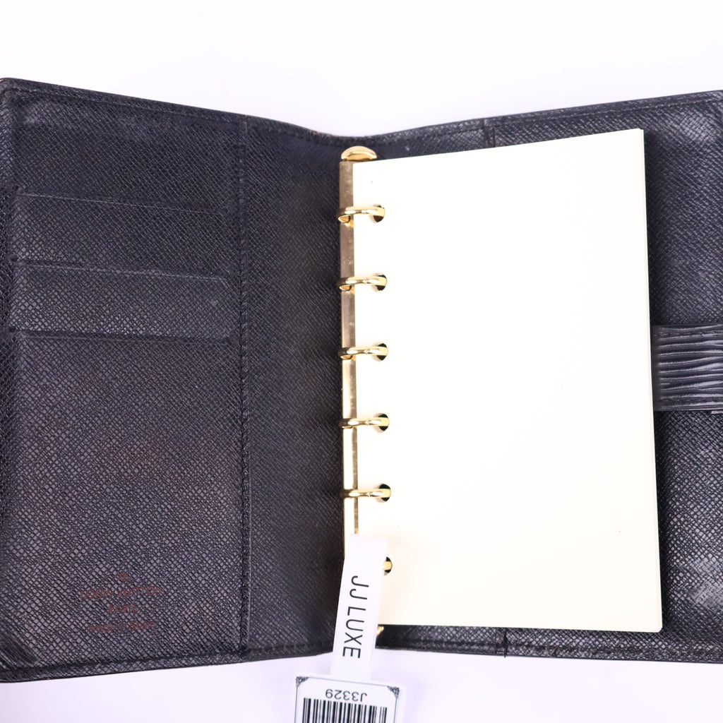 Louis Vuitton Epi Small Ring Agenda Cover Black Agenda Cover J3329 | Pre-Owned Like New Black Epi Epi leather