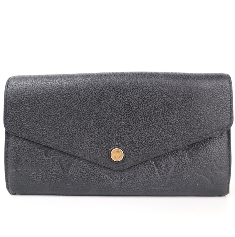 C2327 Louis Vuitton Wallet Monogram Empreinte Leather Sarah Wallet | Pre-Owned Very Good Brown Monogram Canvas, Leather