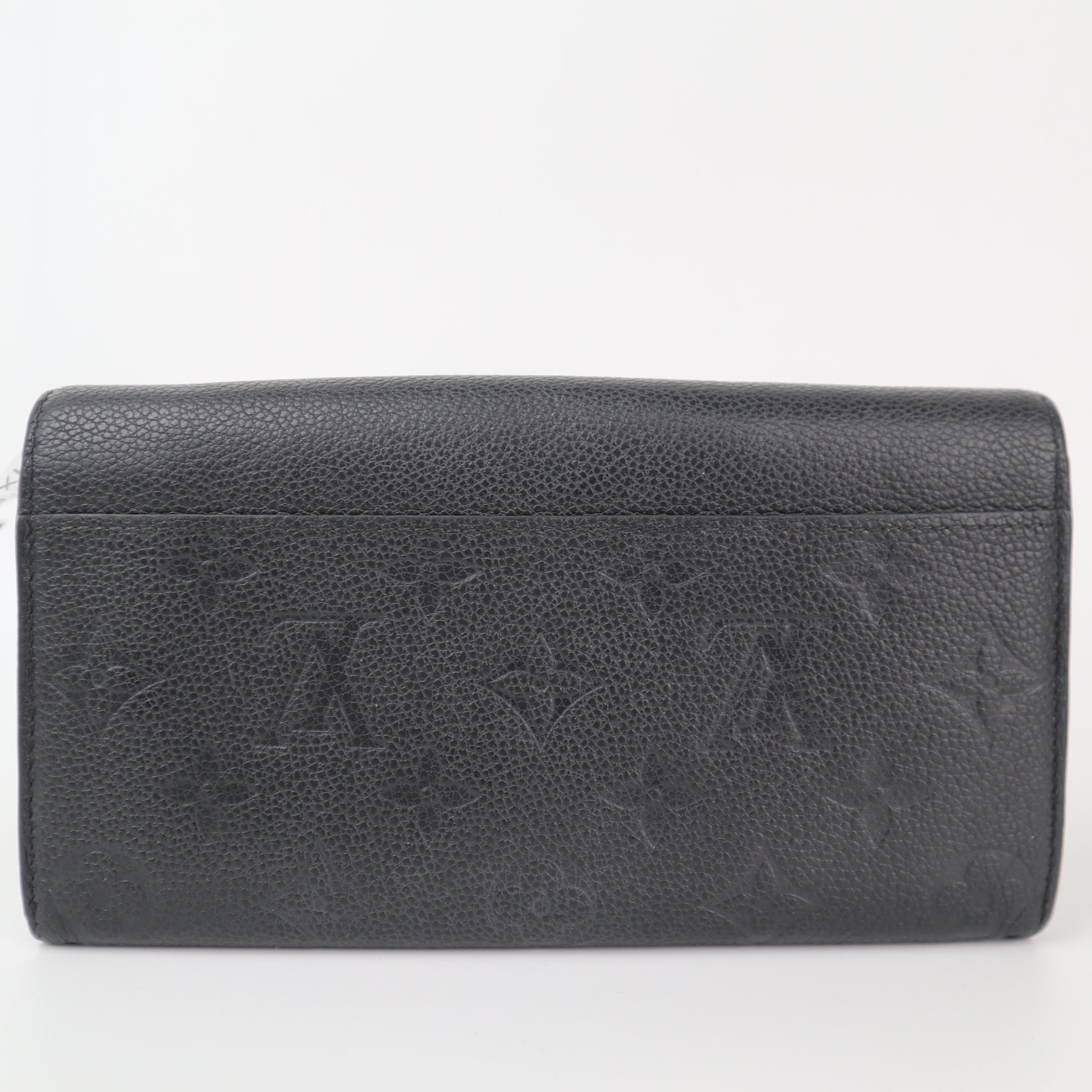C2327 Louis Vuitton Wallet Monogram Empreinte Leather Sarah Wallet | Pre-Owned Very Good Brown Monogram Canvas, Leather
